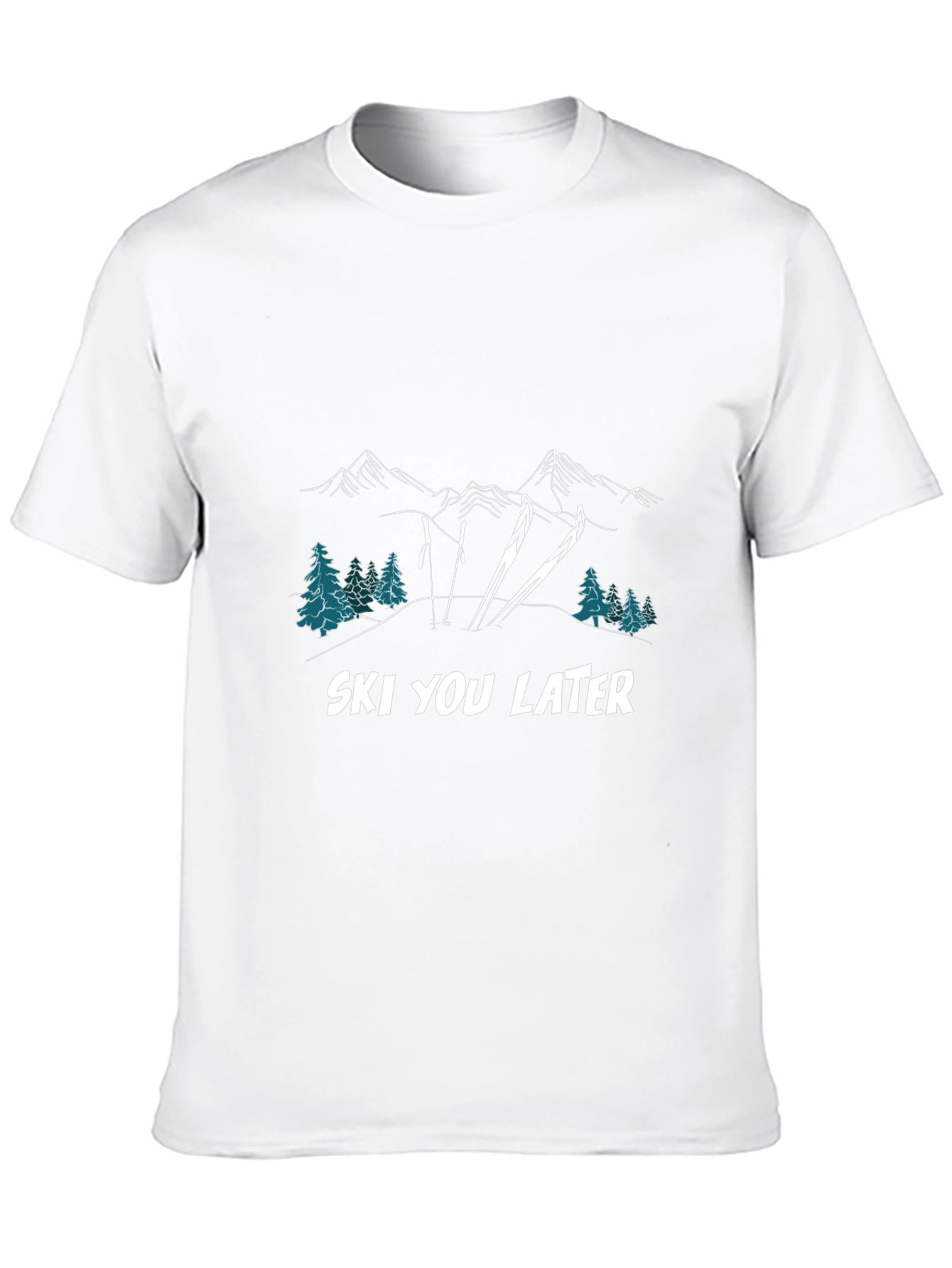 Ski You Later T-Shirt: Mountain Graphic Tee
