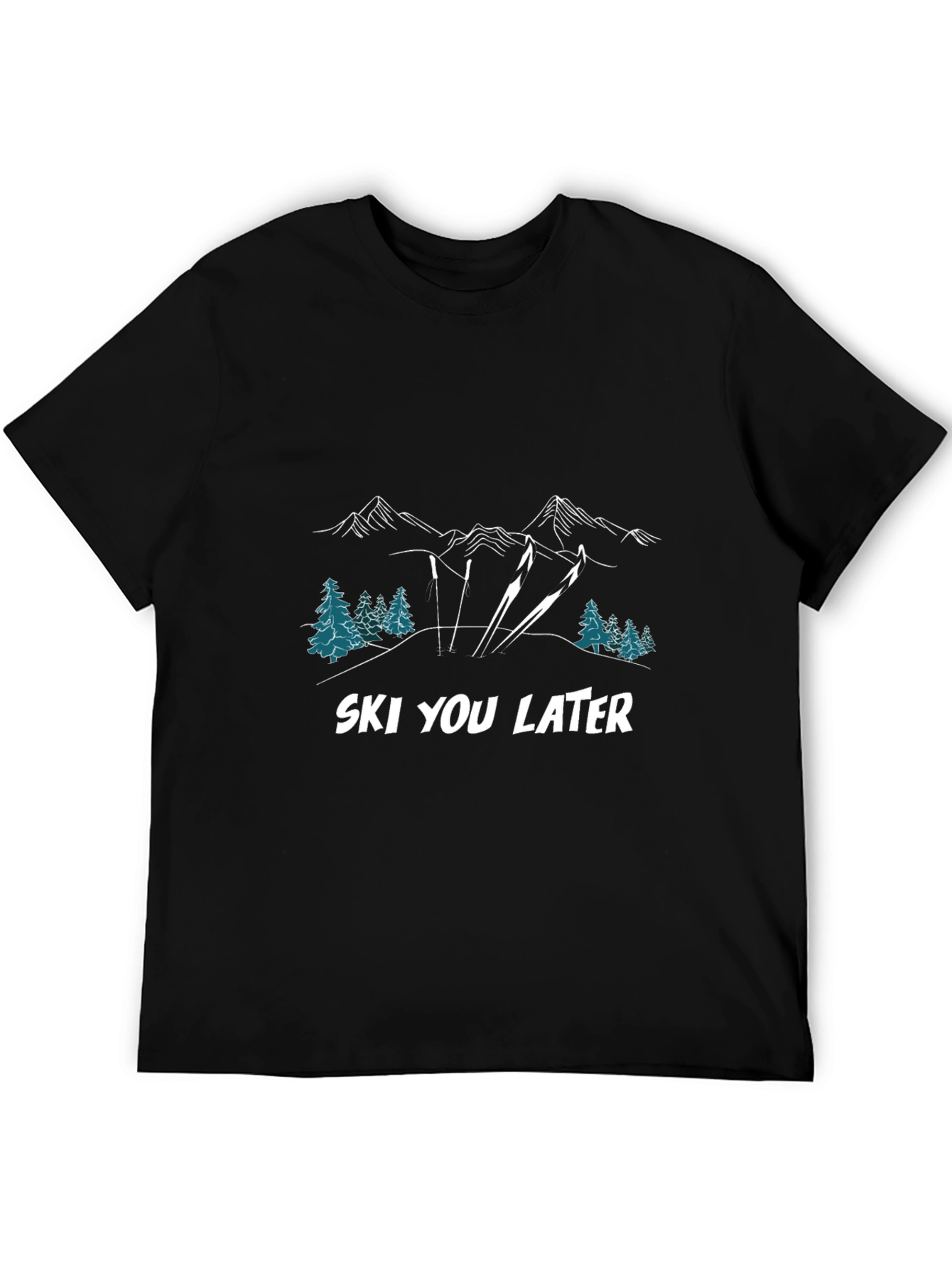 Ski You Later T-Shirt: Mountain Graphic Tee