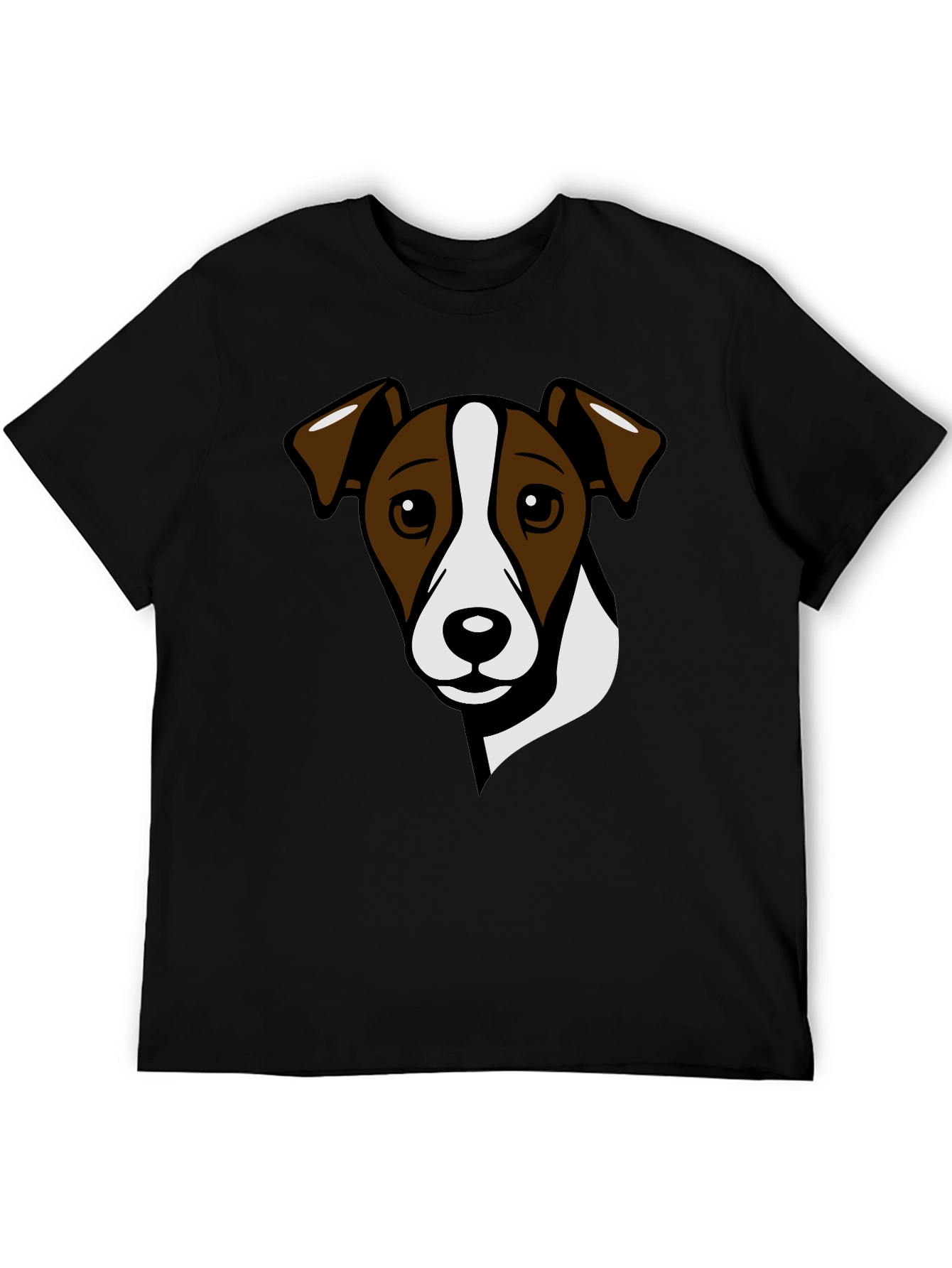 Dog Graphic Tee - Jack Russell Terrier Black T-Shirt