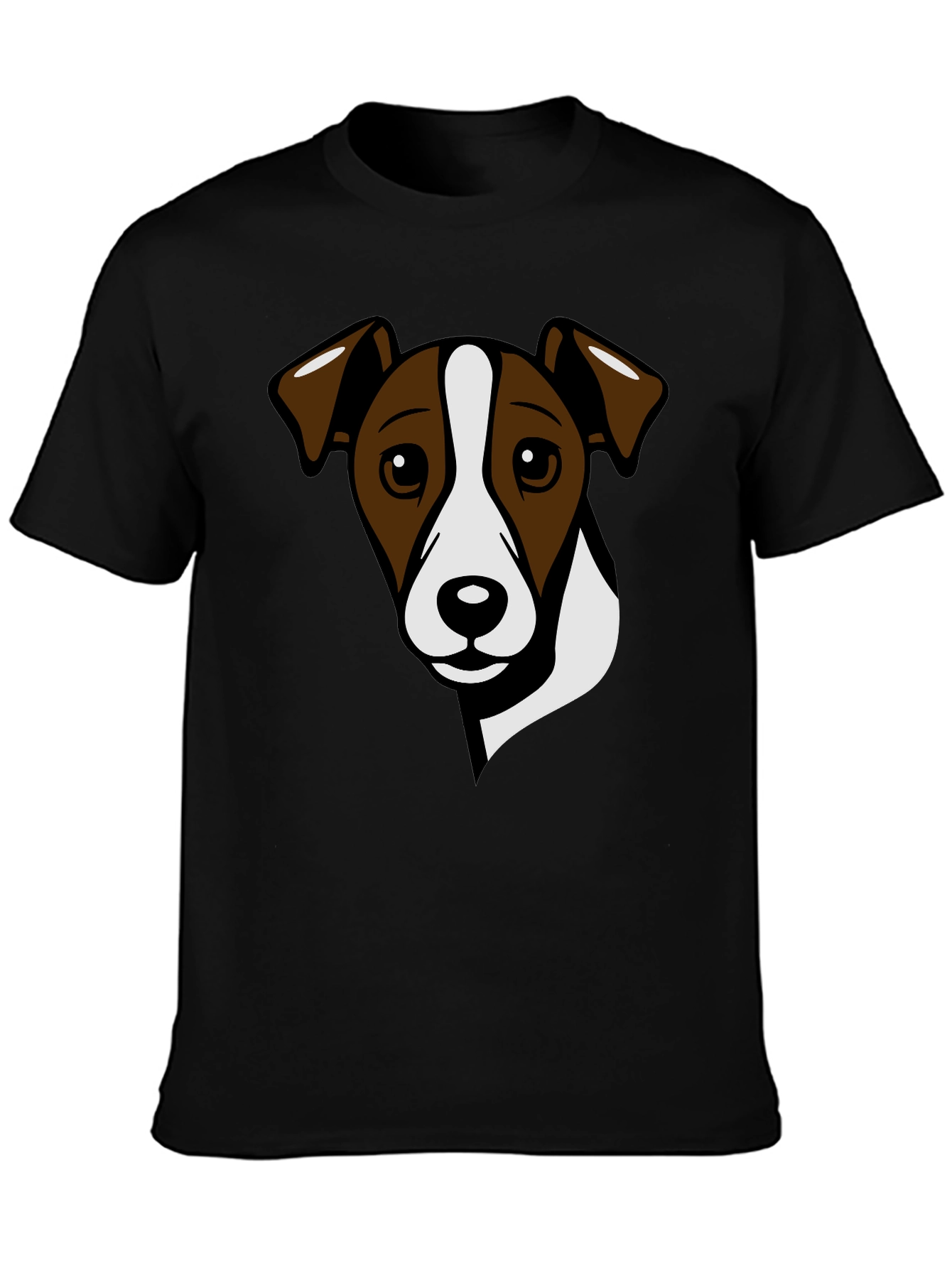 Dog Graphic Tee - Jack Russell Terrier Black T-Shirt