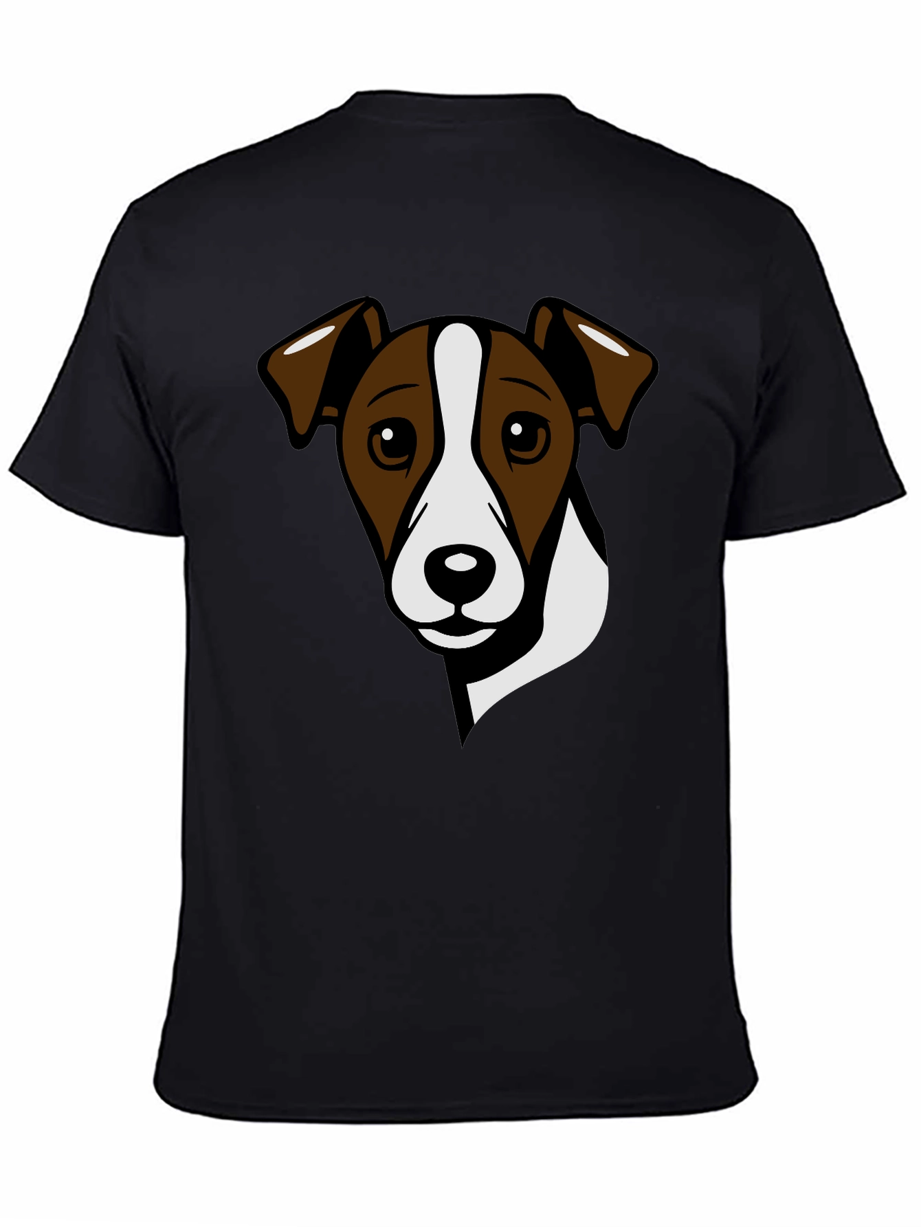 Dog Graphic Tee - Jack Russell Terrier Black T-Shirt
