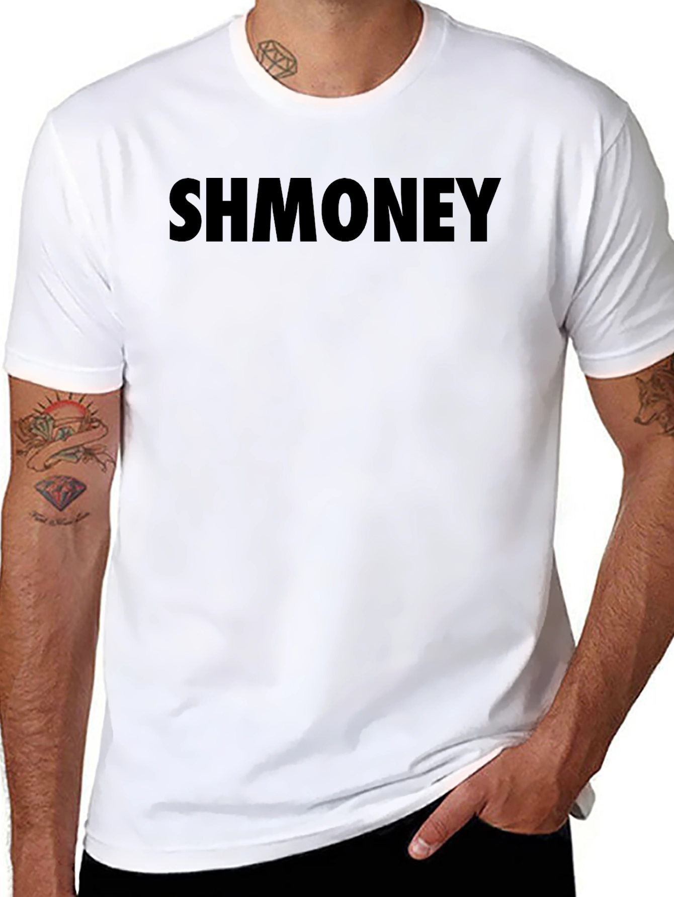 SHMONEY Black Graphic T-Shirt