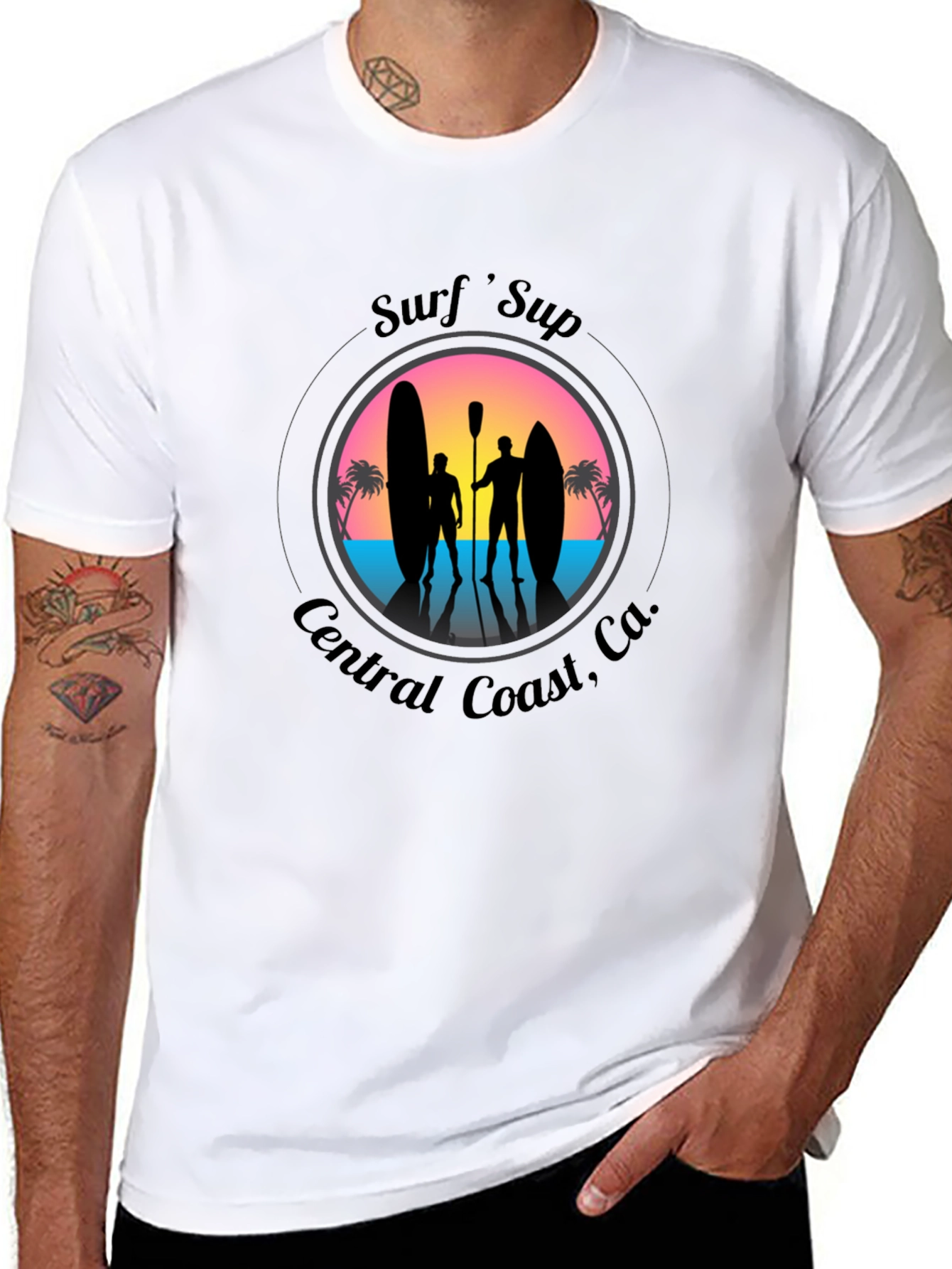 Surfs Up Graphic Tee - Central Coast CA
