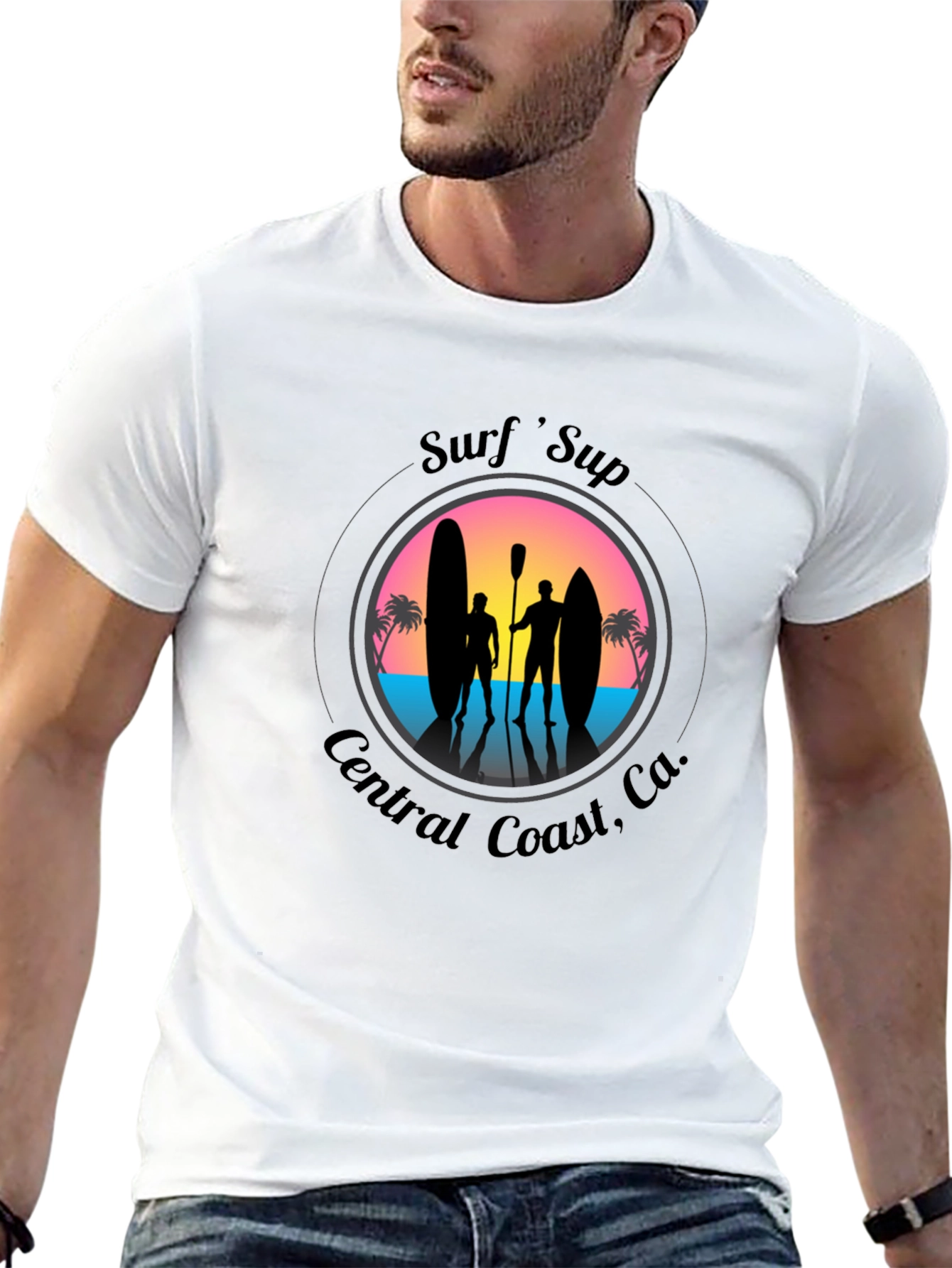 Surfs Up Graphic Tee - Central Coast CA