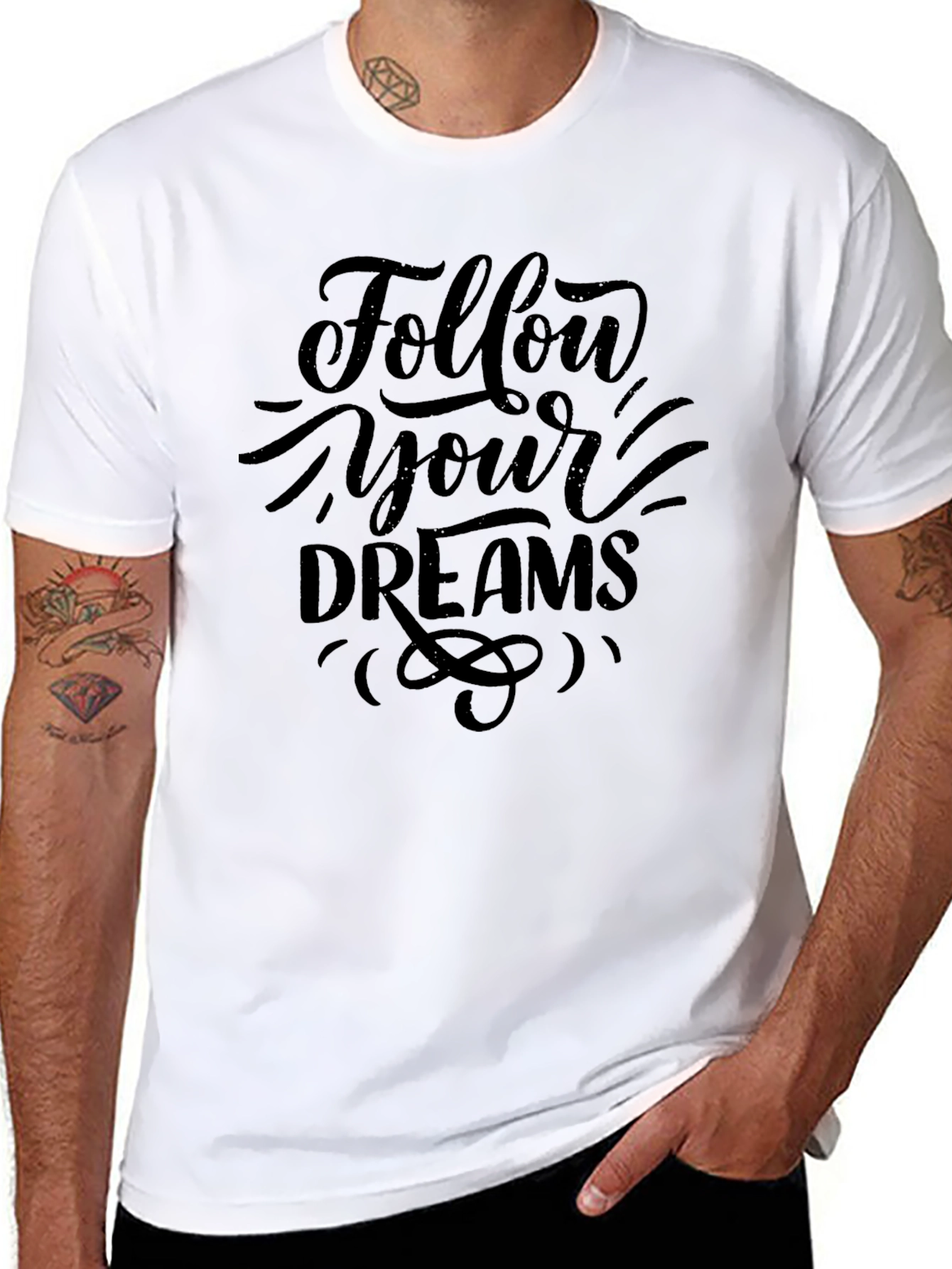 Follow Your Dreams Black T-Shirt