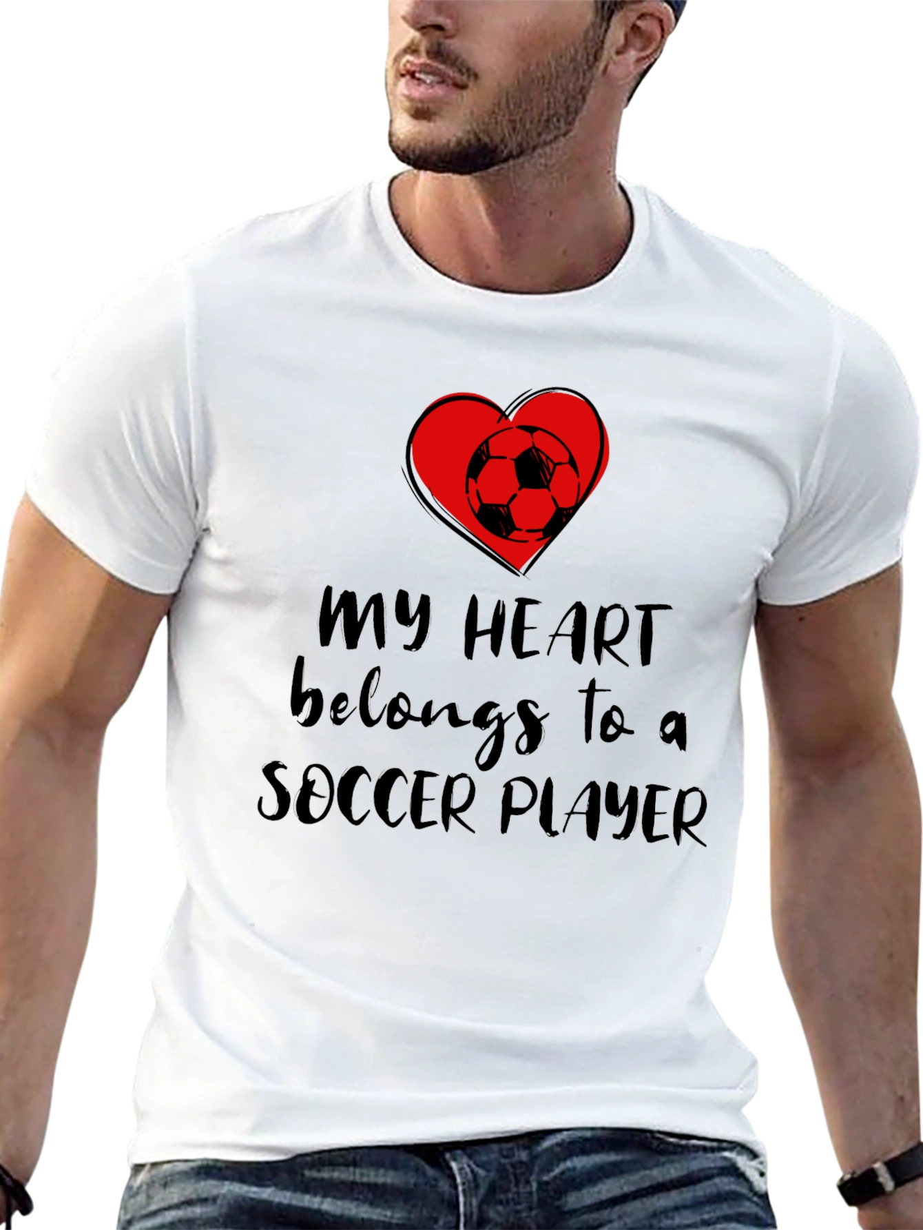 My Heart Belongs to a Soccer Player T-Shirt