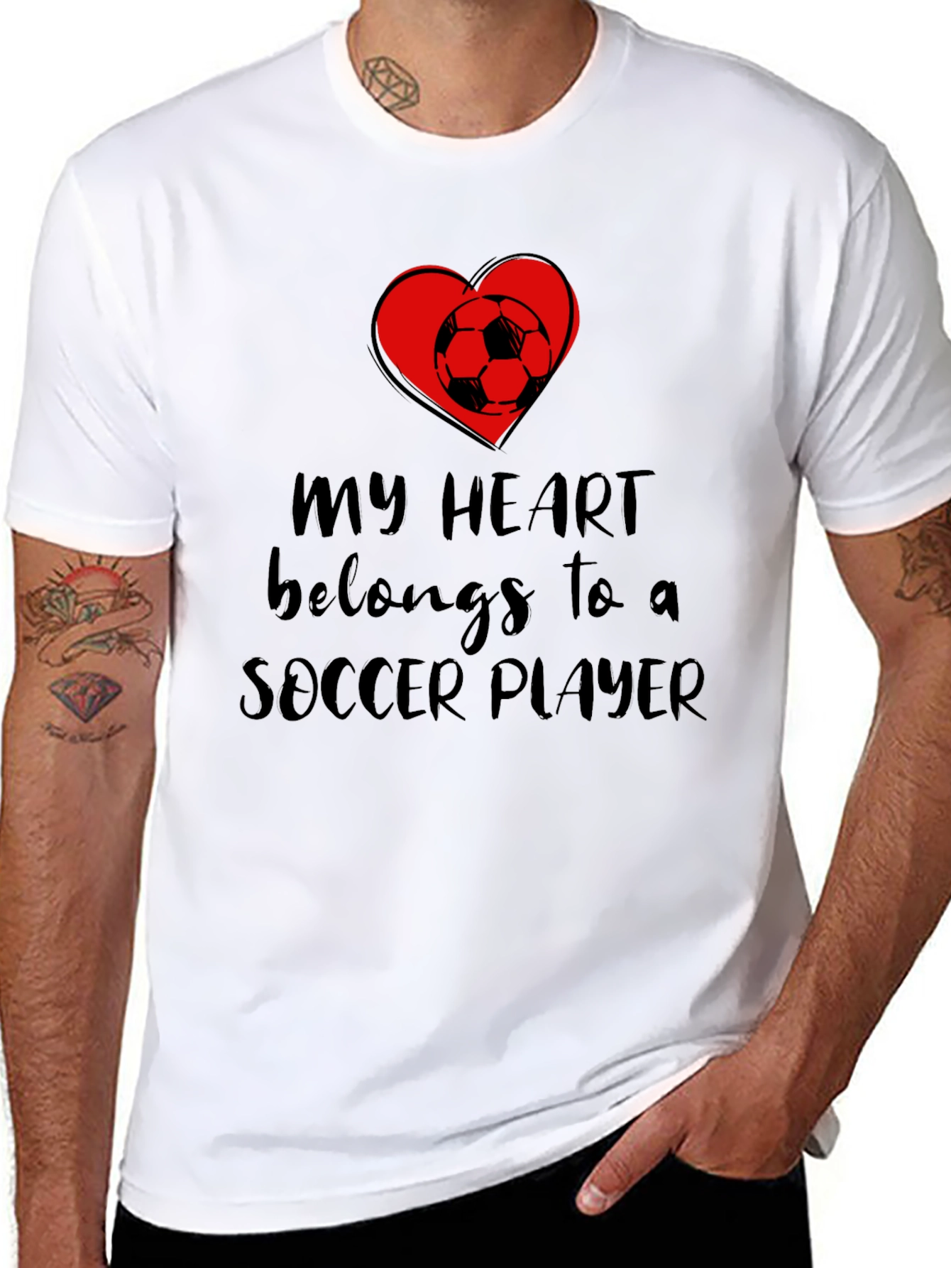 My Heart Belongs to a Soccer Player T-Shirt
