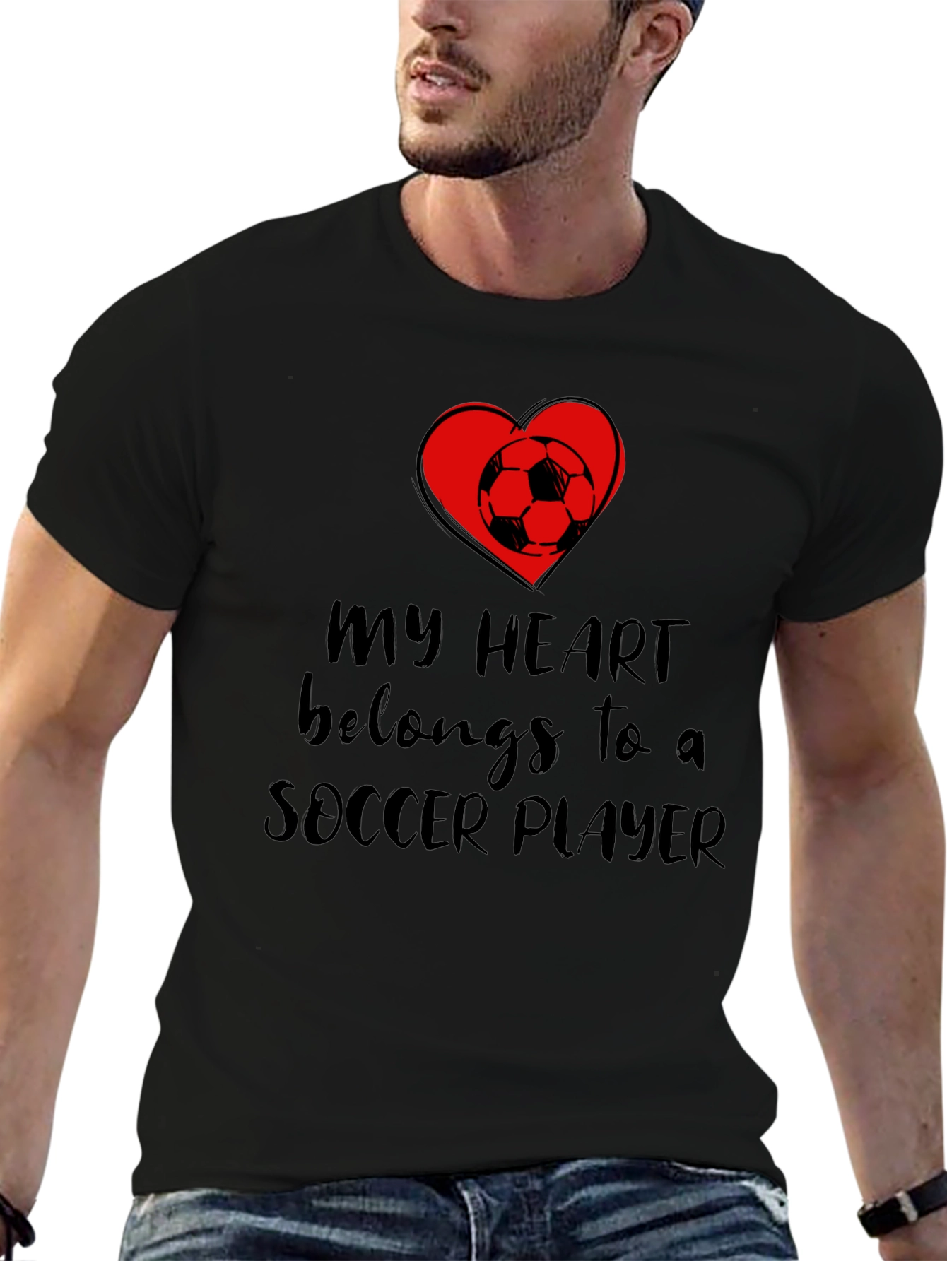 My Heart Belongs to a Soccer Player T-Shirt