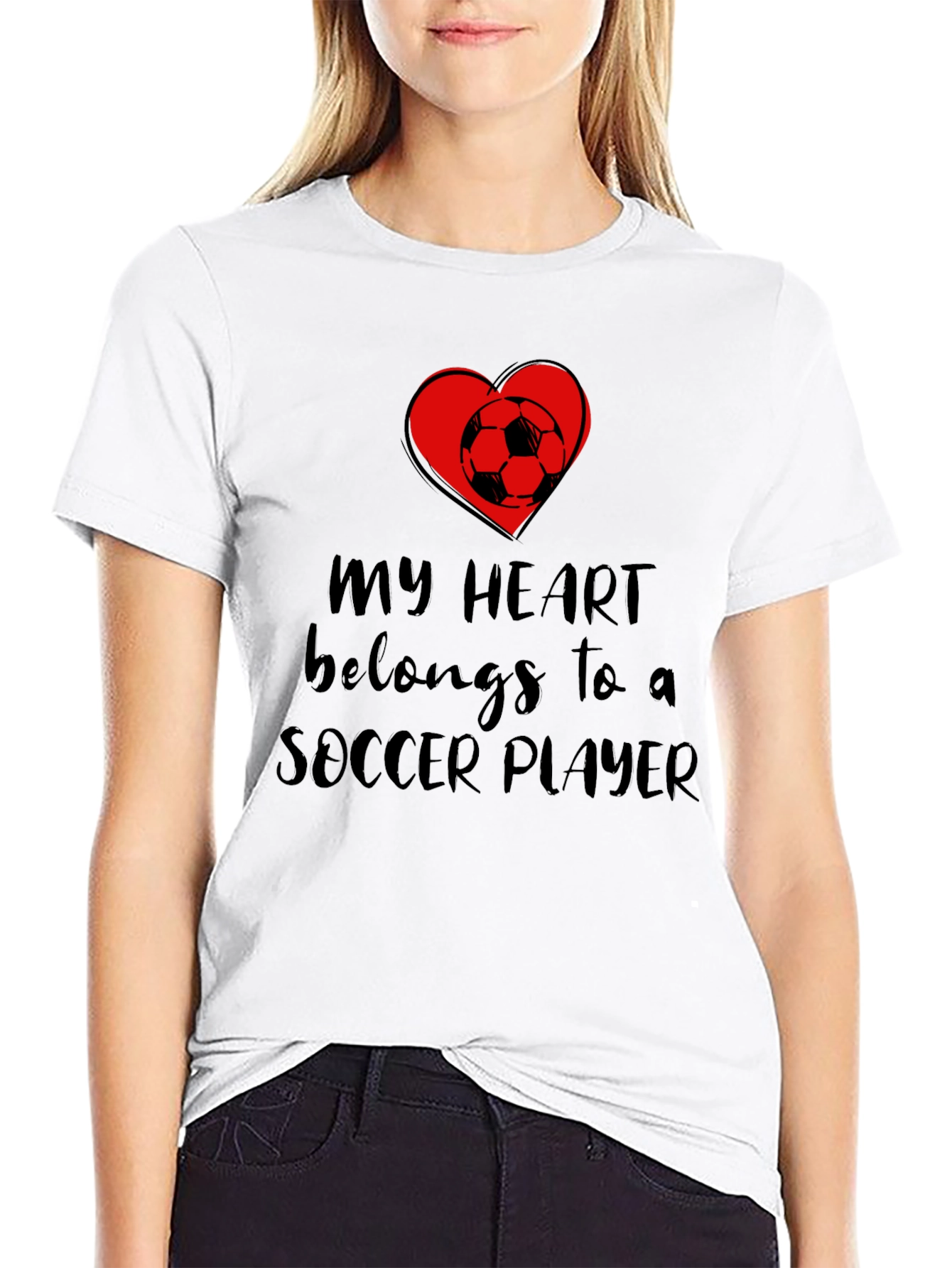 My Heart Belongs to a Soccer Player T-Shirt
