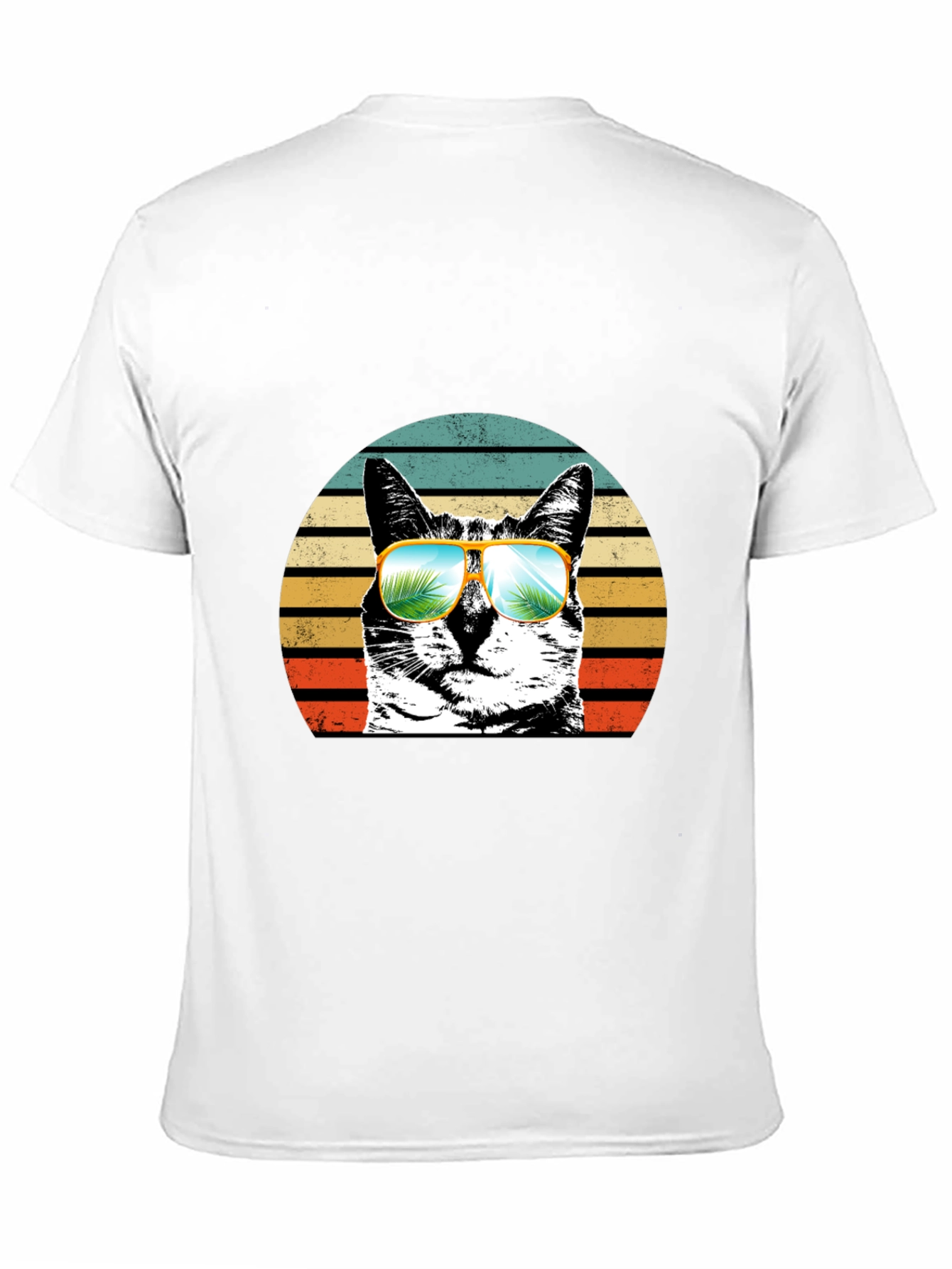 Cool Cat Retro Sunset T-Shirt