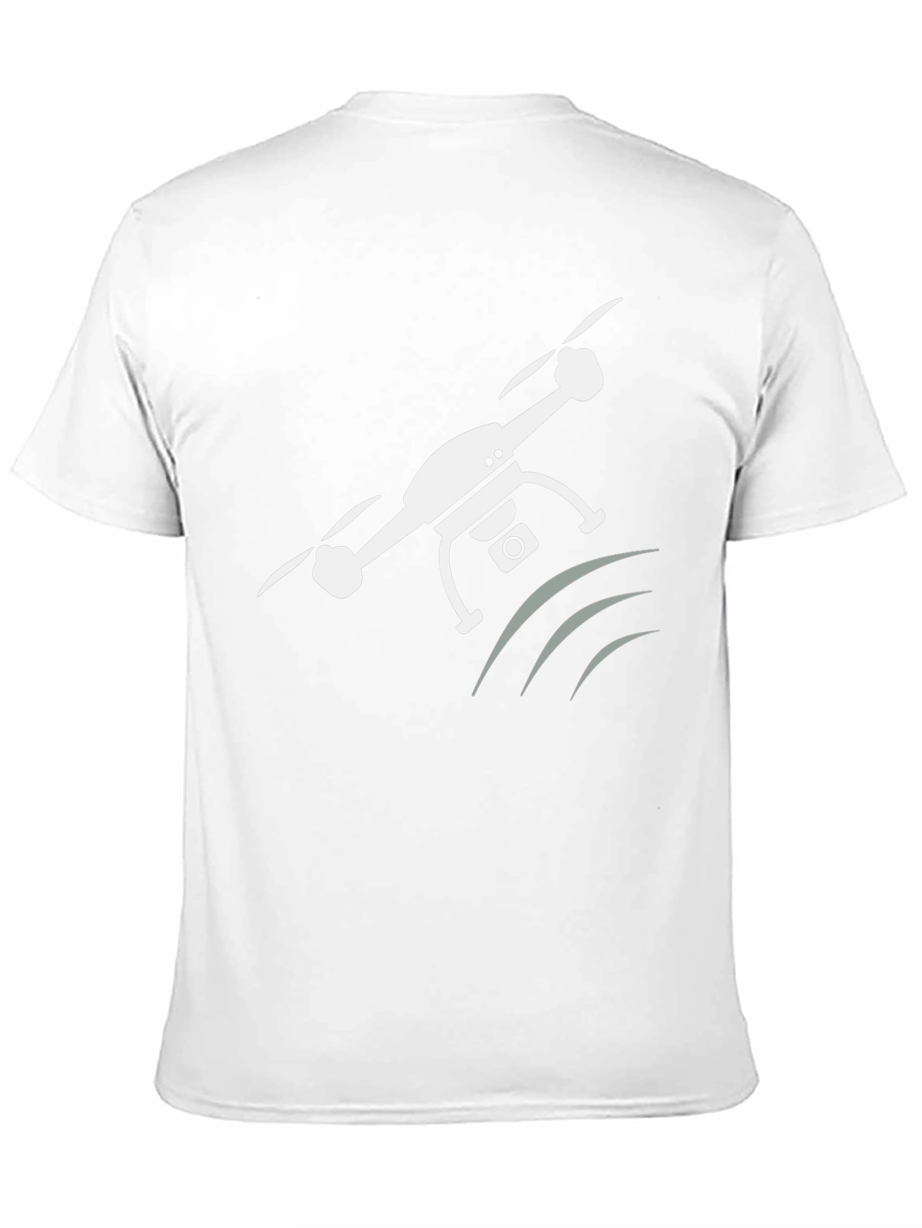 Drone Graphic T-Shirt - Modern Crew Neck Tee
