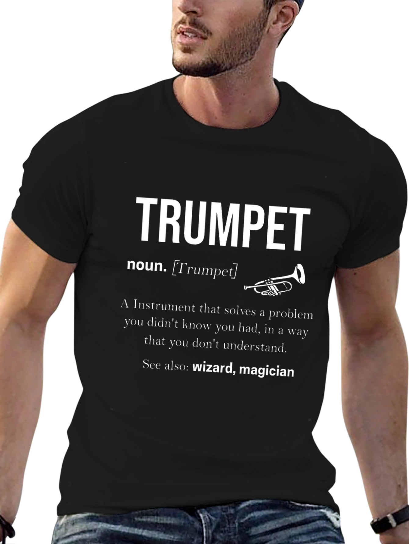 Trumpet Definition Graphic Tee - Musicians Humor T-Shirt