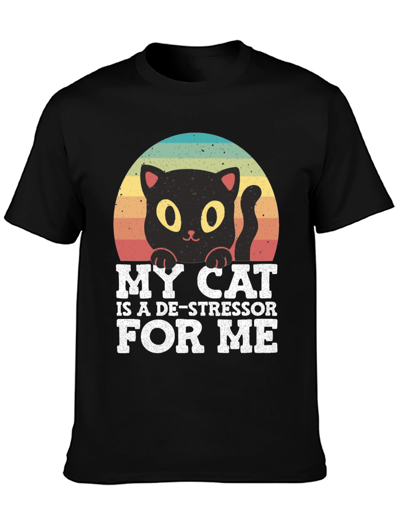 Cute Cat De-Stressor T-Shirt