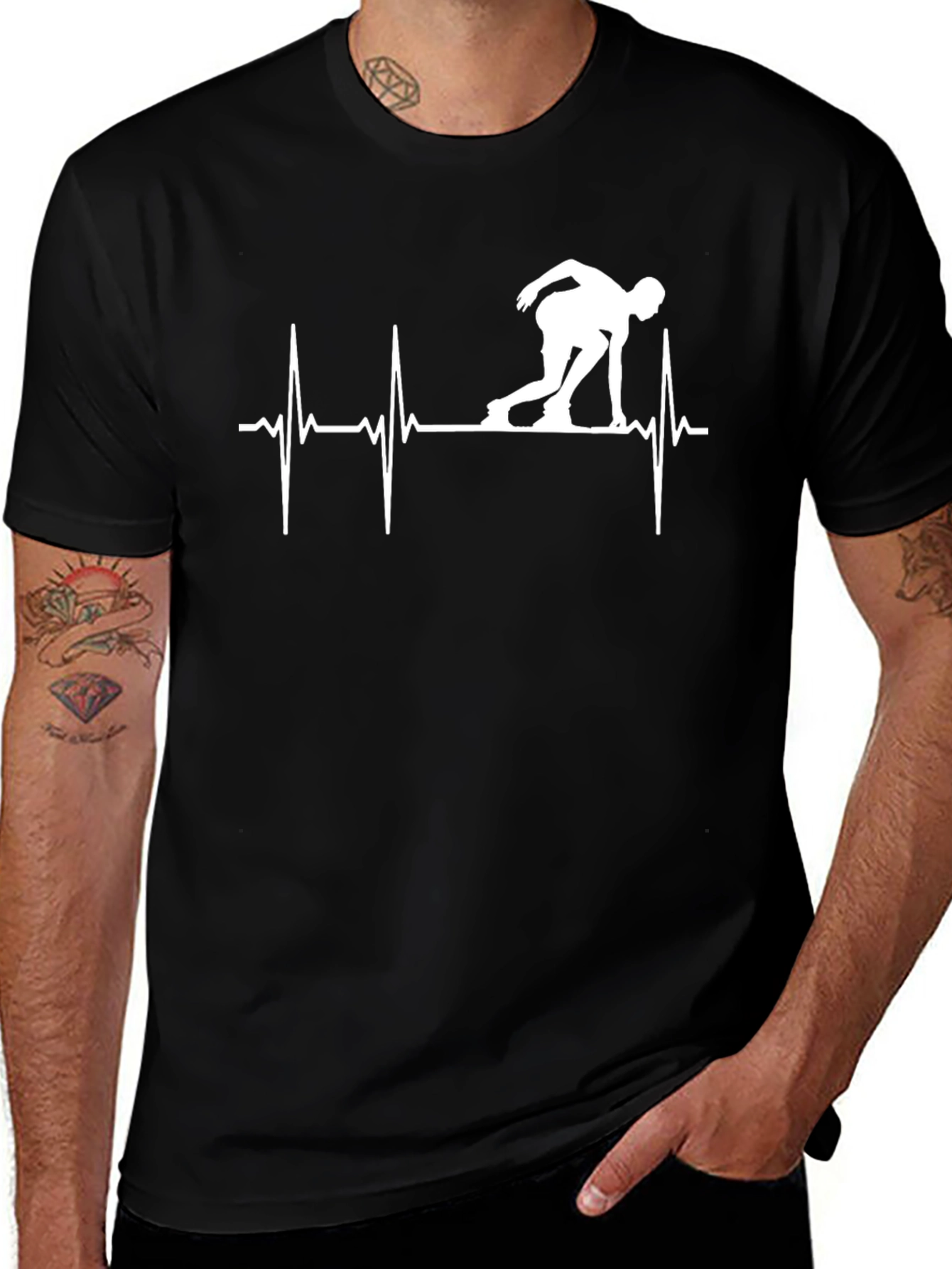 Runner Heartbeat Graphic Tee