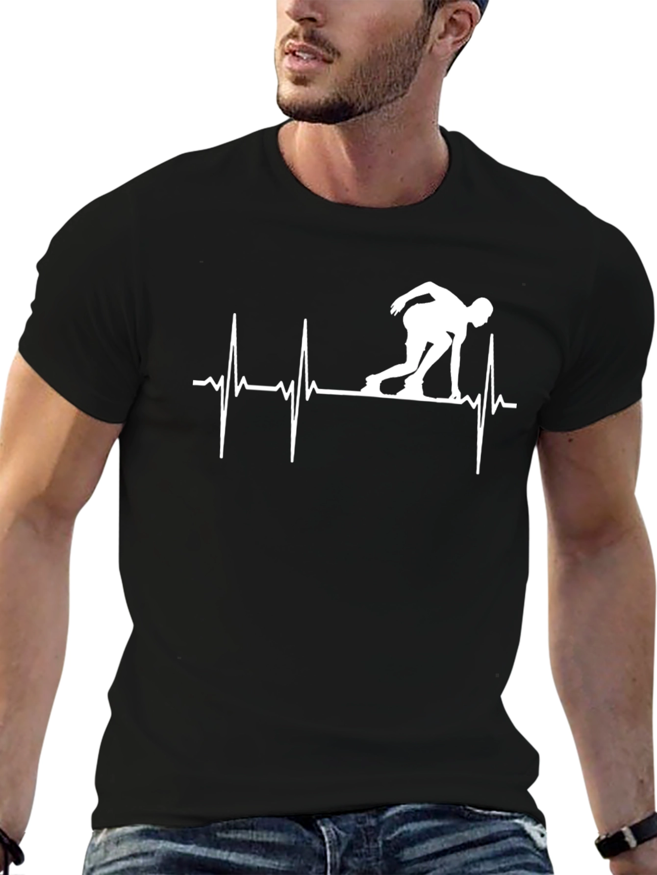 Runner Heartbeat Graphic Tee
