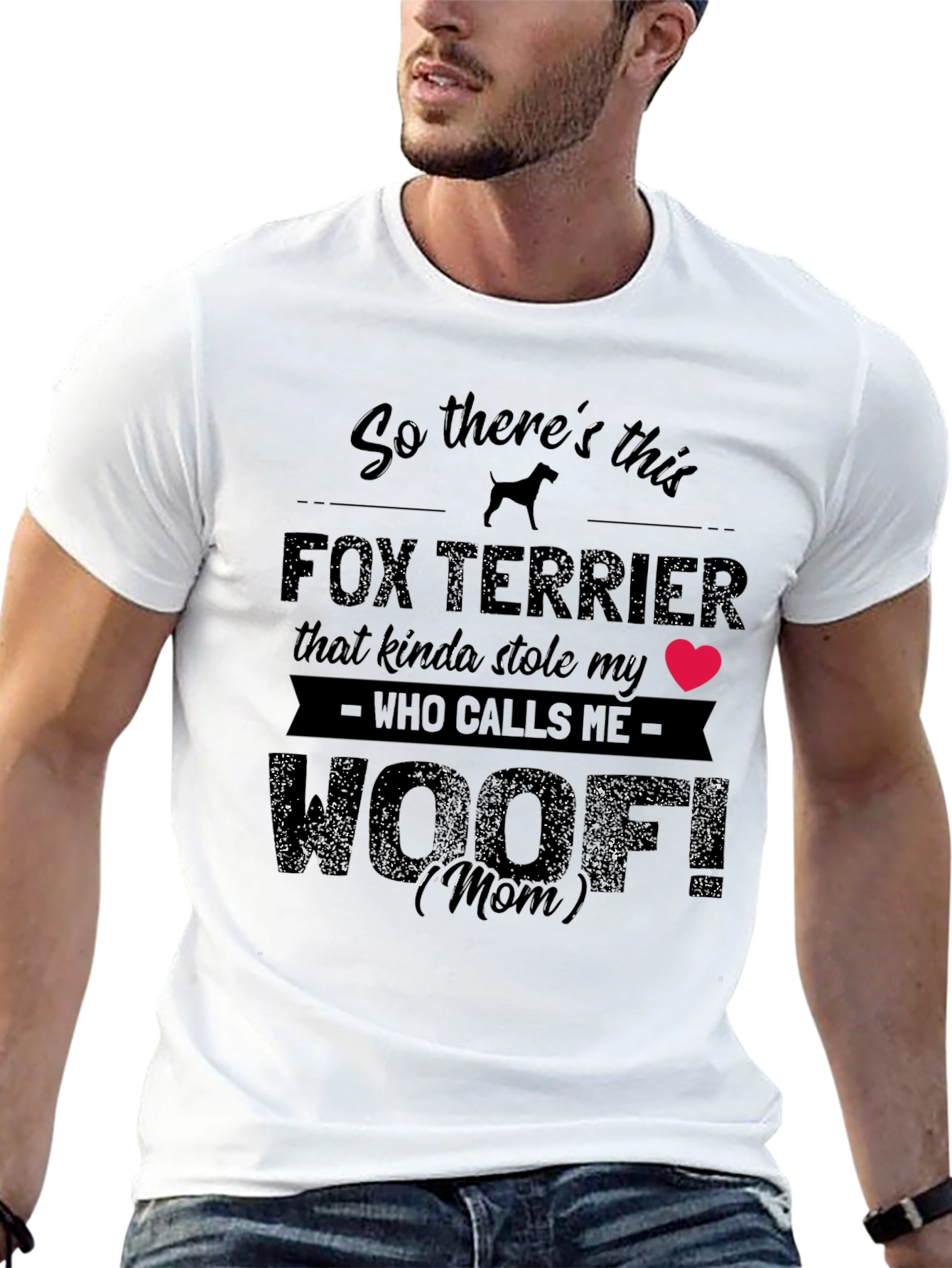 Fox Terrier Woof! Mom T-Shirt