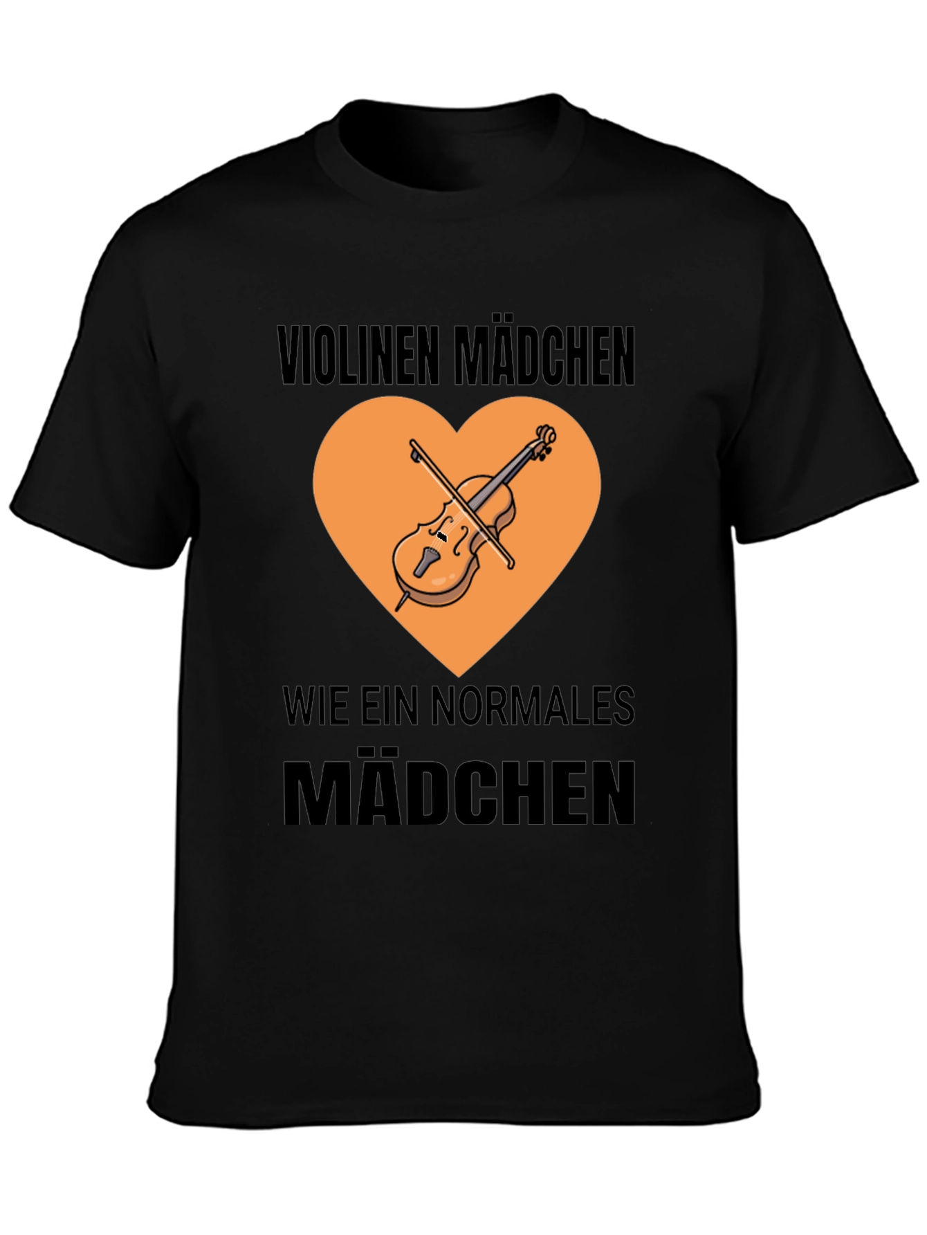 Violin Girl T-Shirt - Musician Graphic Tee
