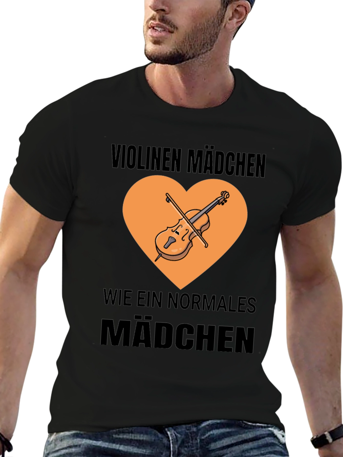 Violin Girl T-Shirt - Musician Graphic Tee