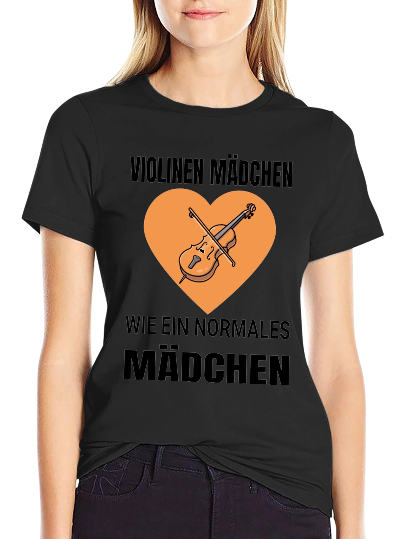 Violin Girl T-Shirt - Musician Graphic Tee