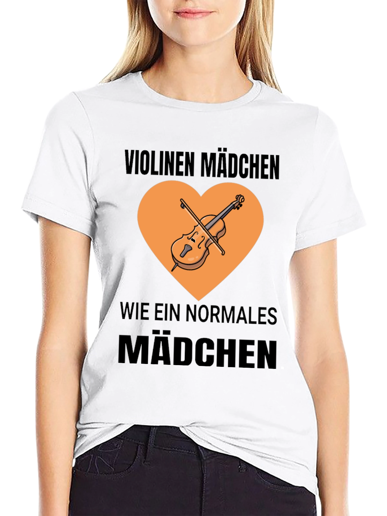 Violin Girl T-Shirt - Musician Graphic Tee