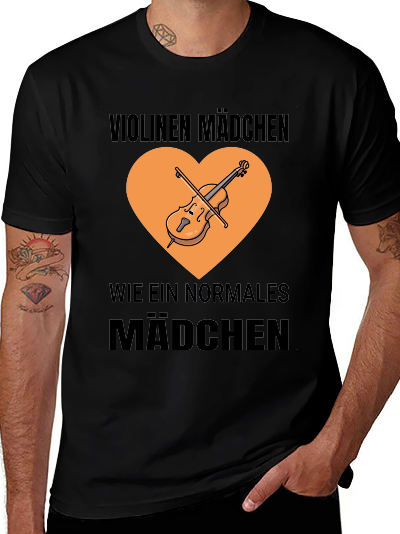 Violin Girl T-Shirt - Musician Graphic Tee