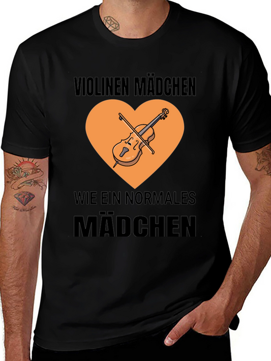 Violin Girl T-Shirt - Musician Graphic Tee