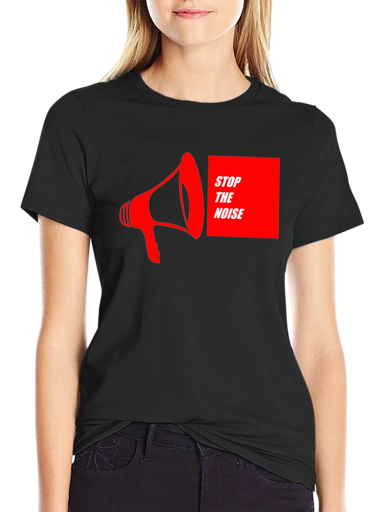 Stop the Noise Graphic Tee - Black