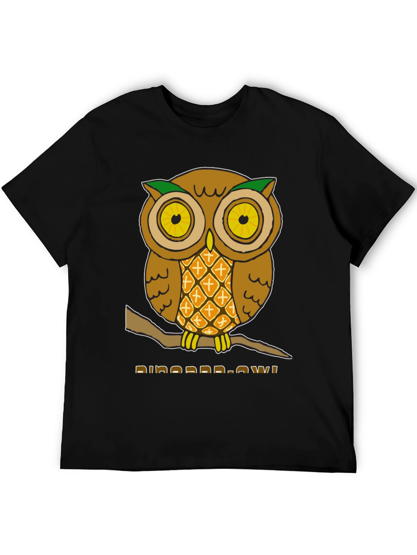 Pineapple Owl Graphic T-Shirt - Unique Design!