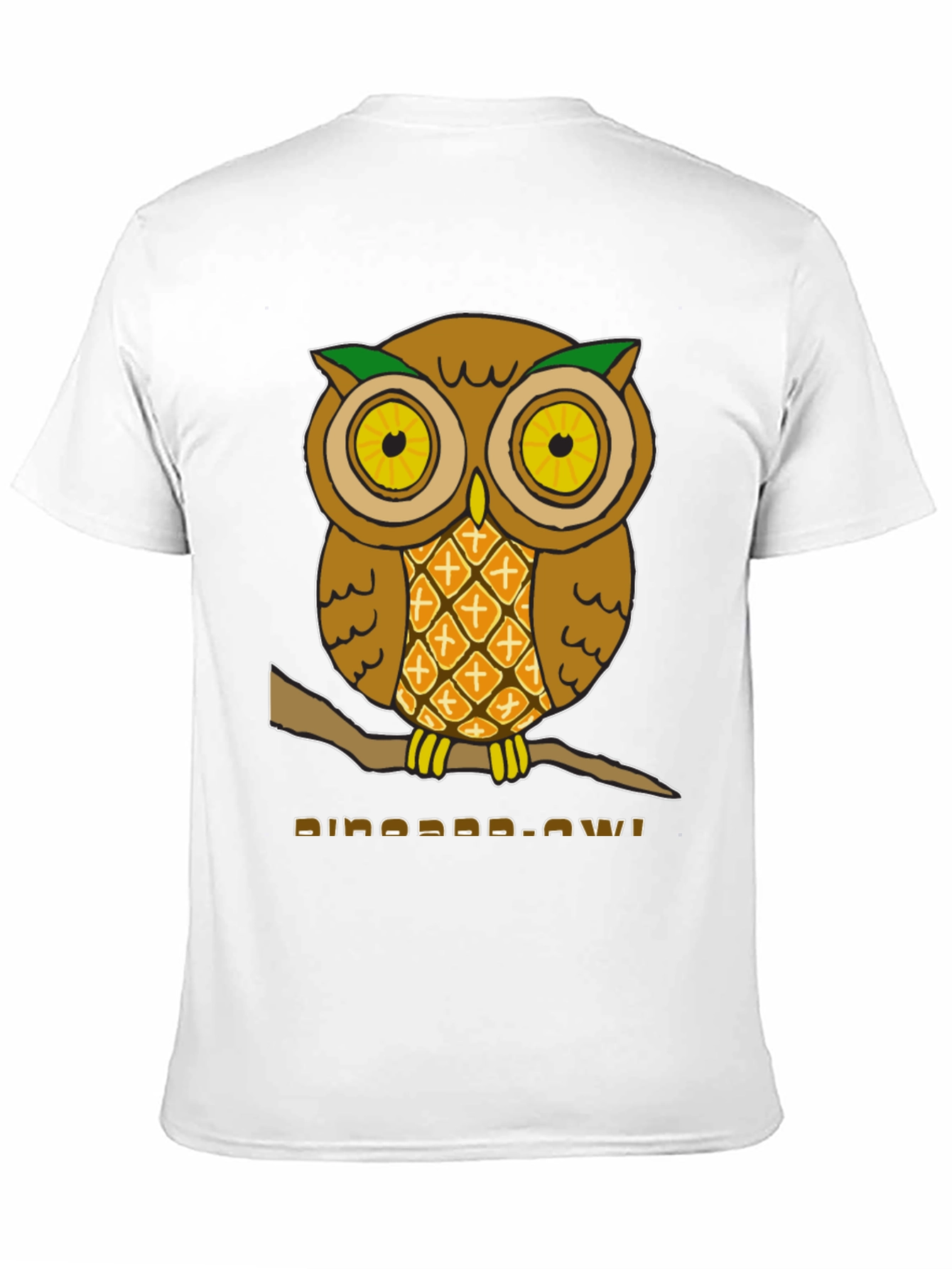 Pineapple Owl Graphic T-Shirt - Unique Design!
