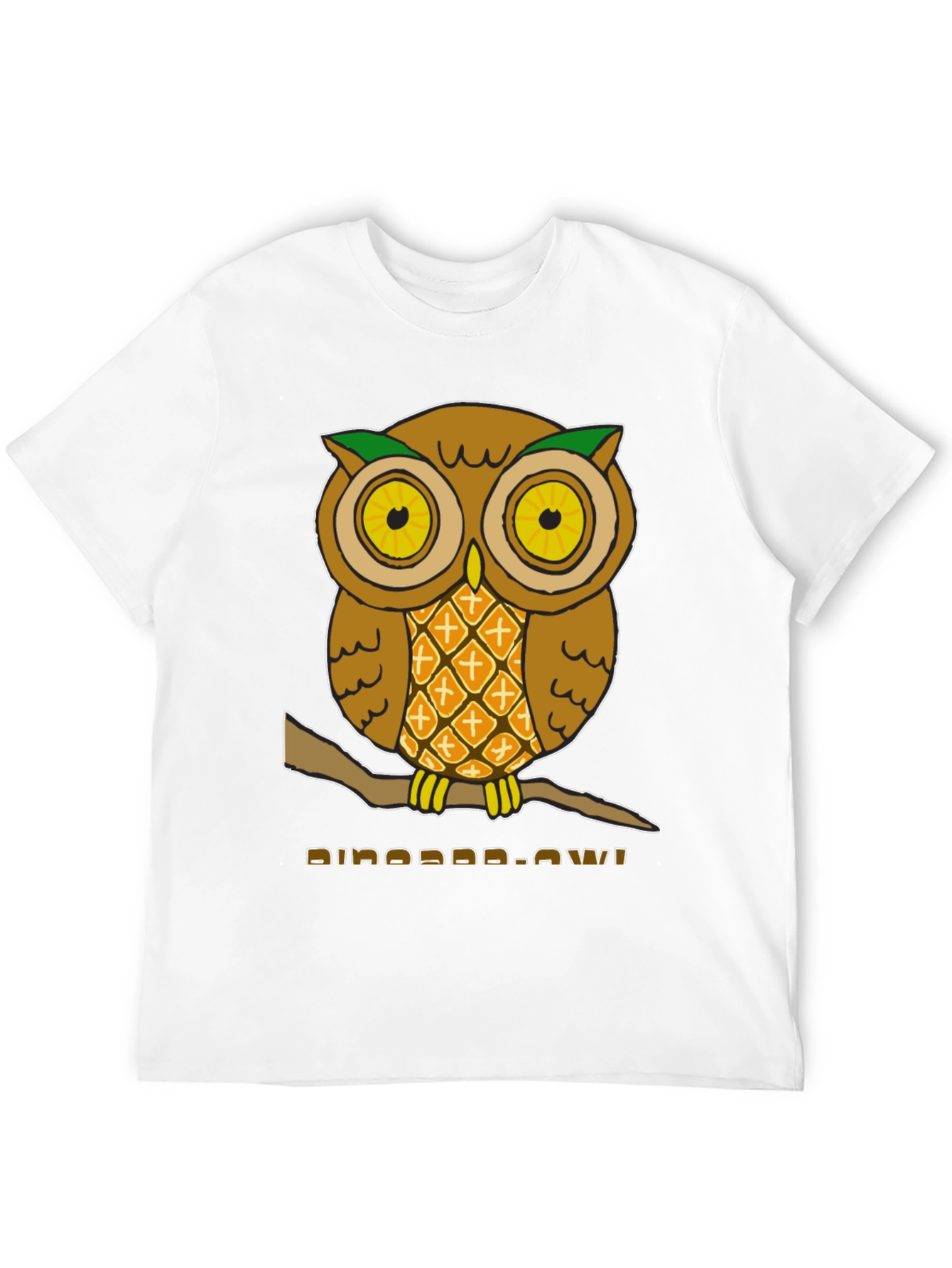 Pineapple Owl Graphic T-Shirt - Unique Design!