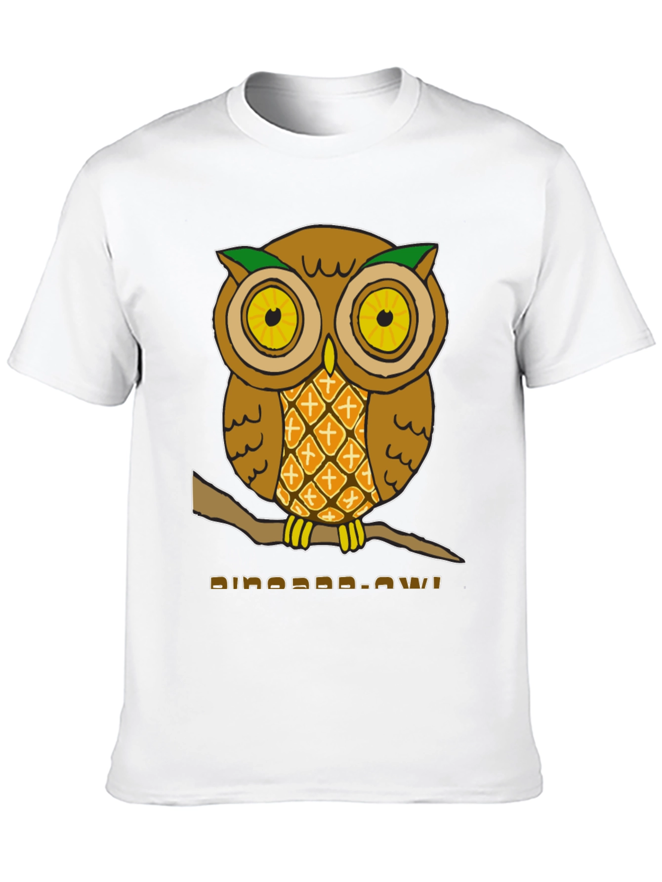 Pineapple Owl Graphic T-Shirt - Unique Design!