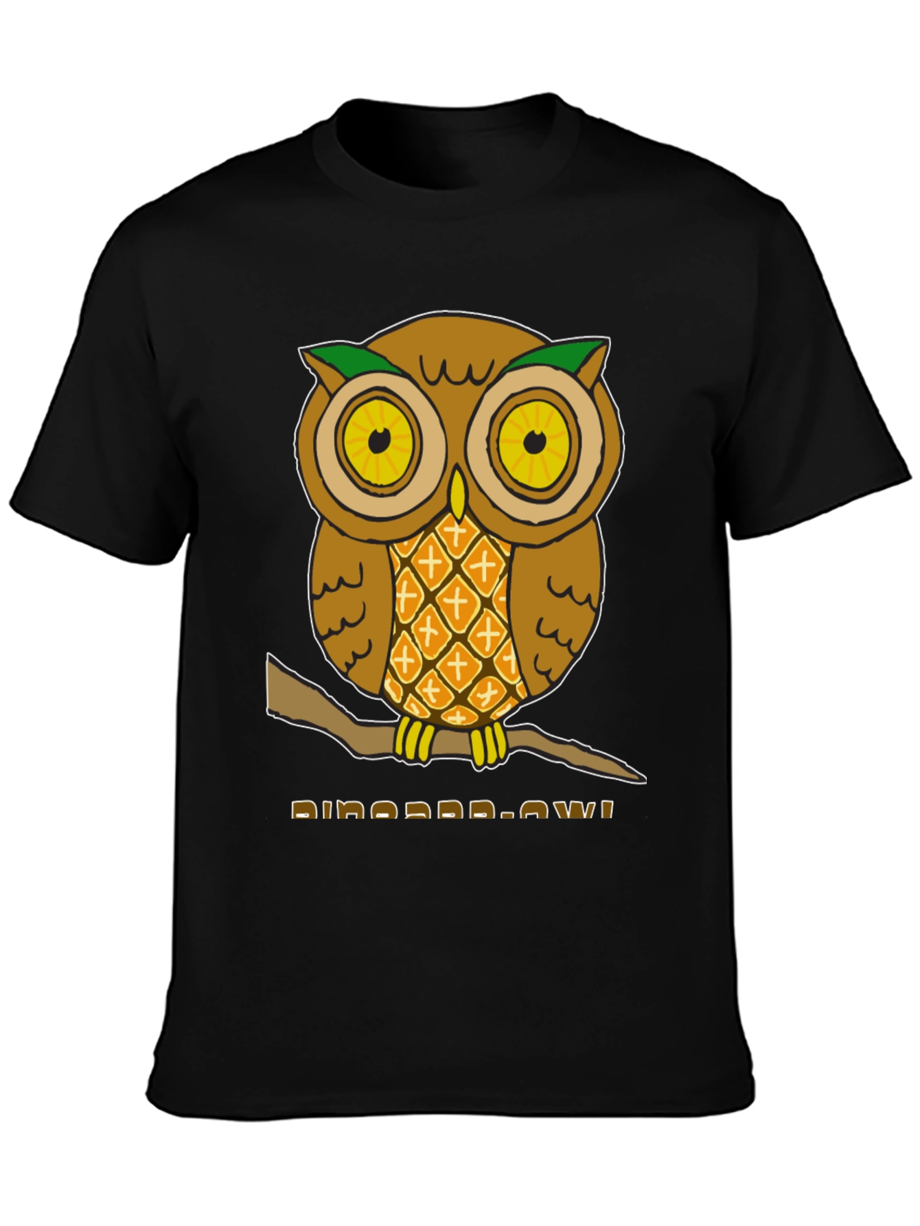 Pineapple Owl Graphic T-Shirt - Unique Design!