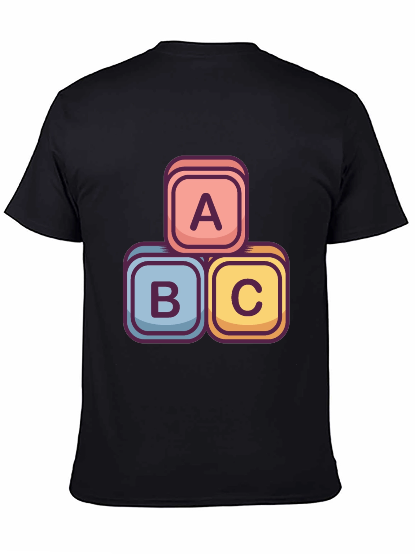 ABC Blocks Graphic Tee - Stylish Cotton Blend