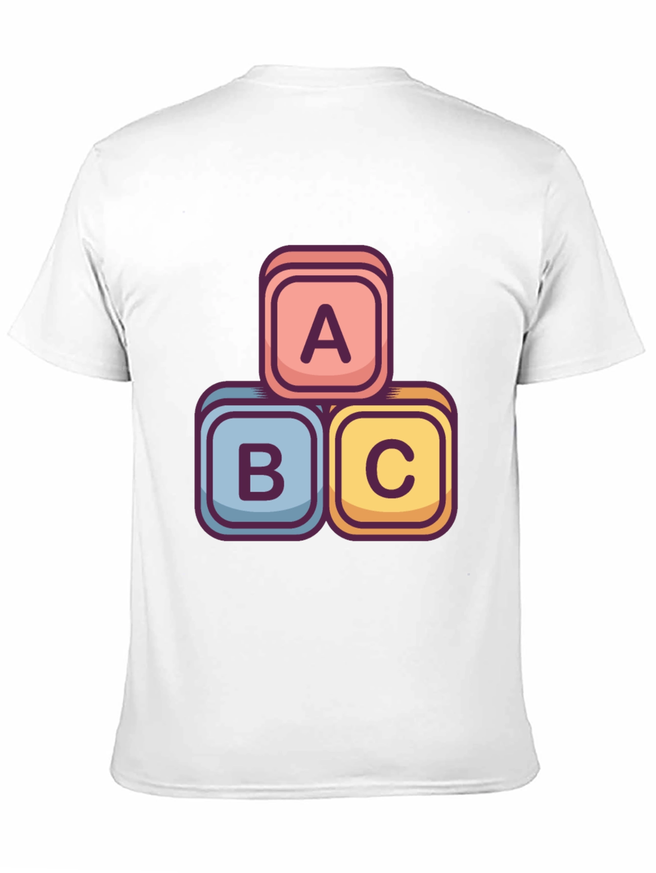 ABC Blocks Graphic Tee - Stylish Cotton Blend