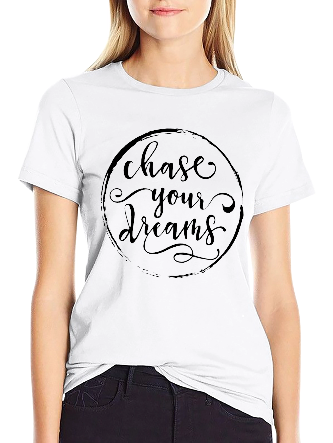Chase Your Dreams Graphic T-Shirt - Mens Black Tee