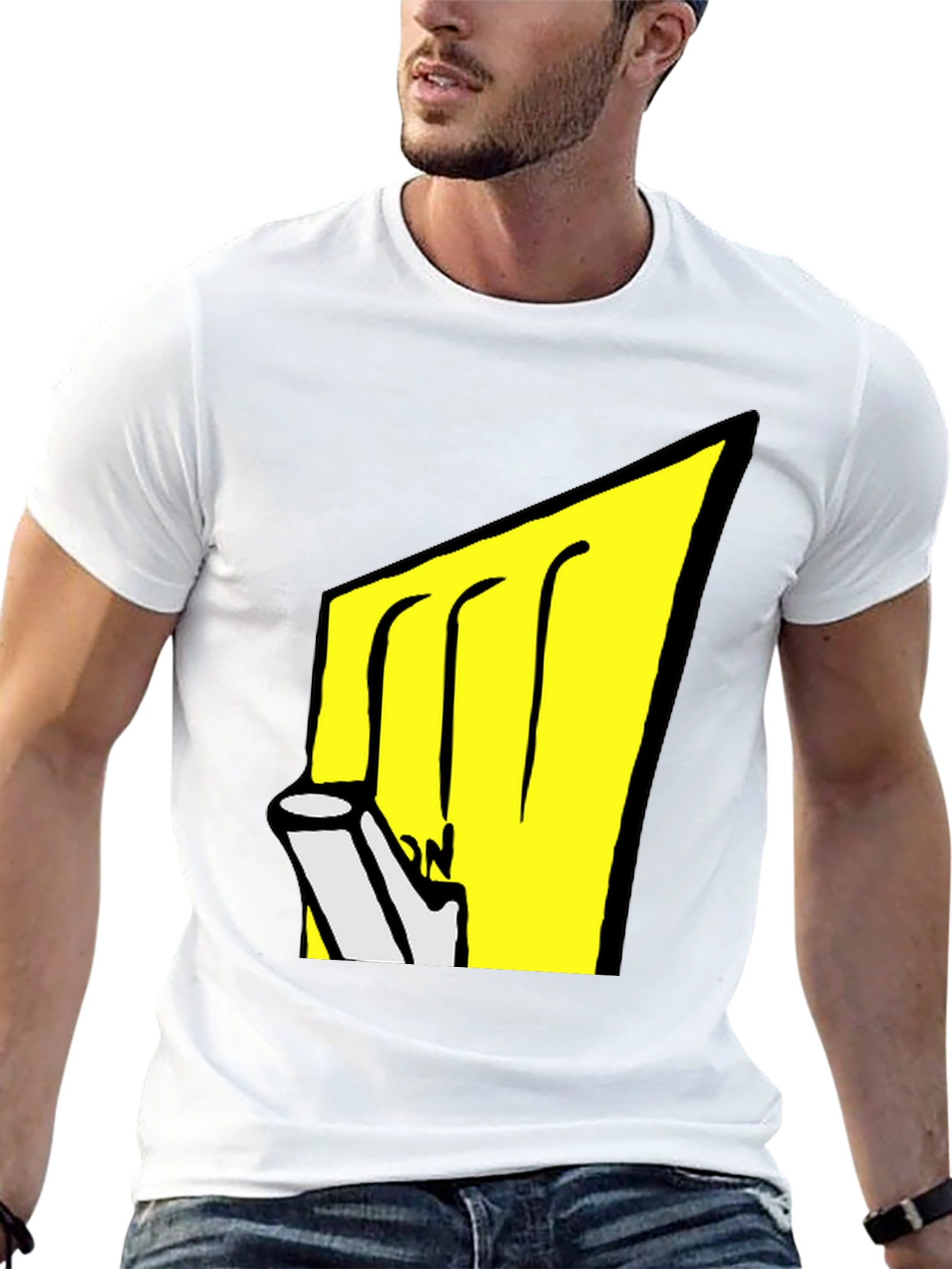 Black T-Shirt with Graphic Design