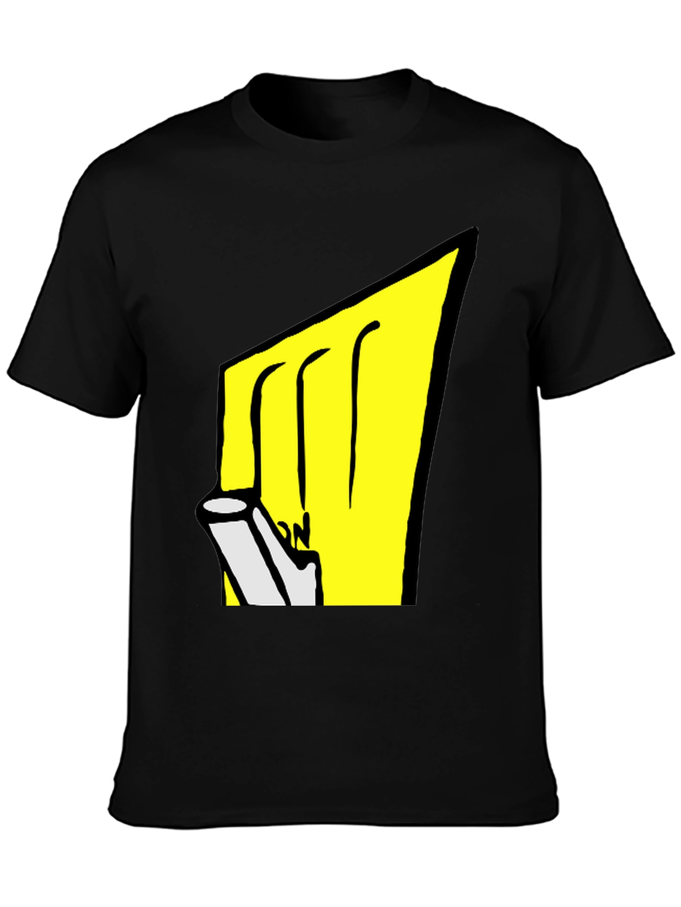 Black T-Shirt with Graphic Design