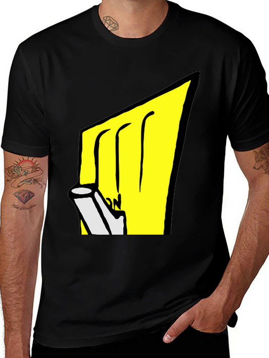 Black T-Shirt with Graphic Design