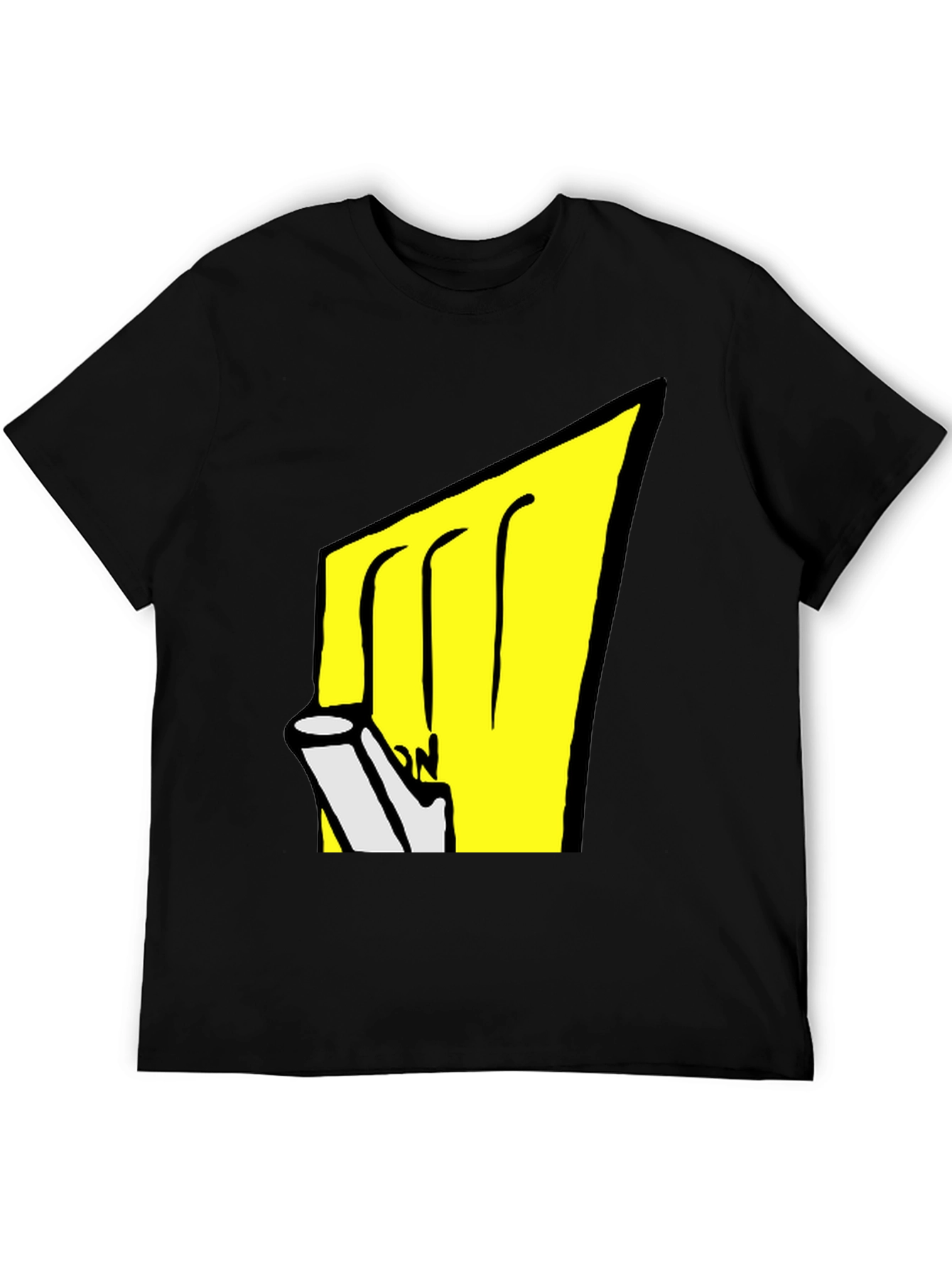 Black T-Shirt with Graphic Design