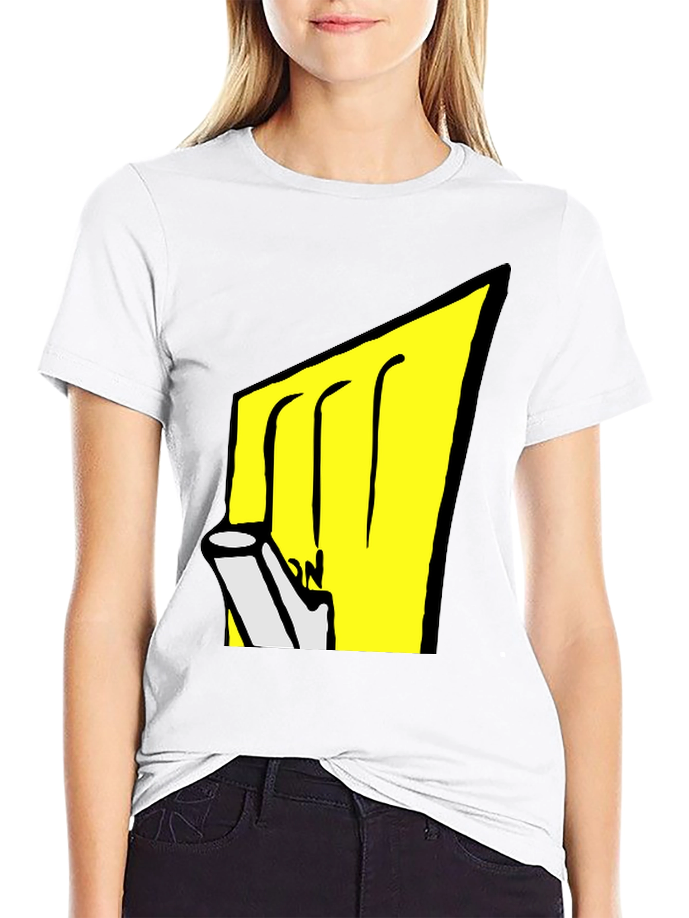 Black T-Shirt with Graphic Design