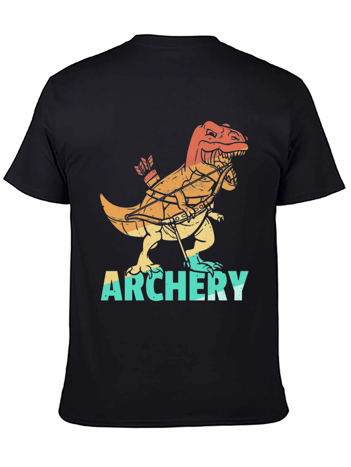Dino Archer T-Shirt - Retro Archery Rex Tee