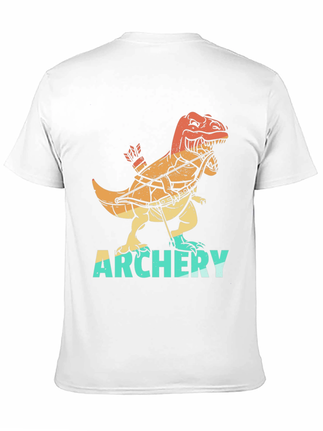 Dino Archer T-Shirt - Retro Archery Rex Tee