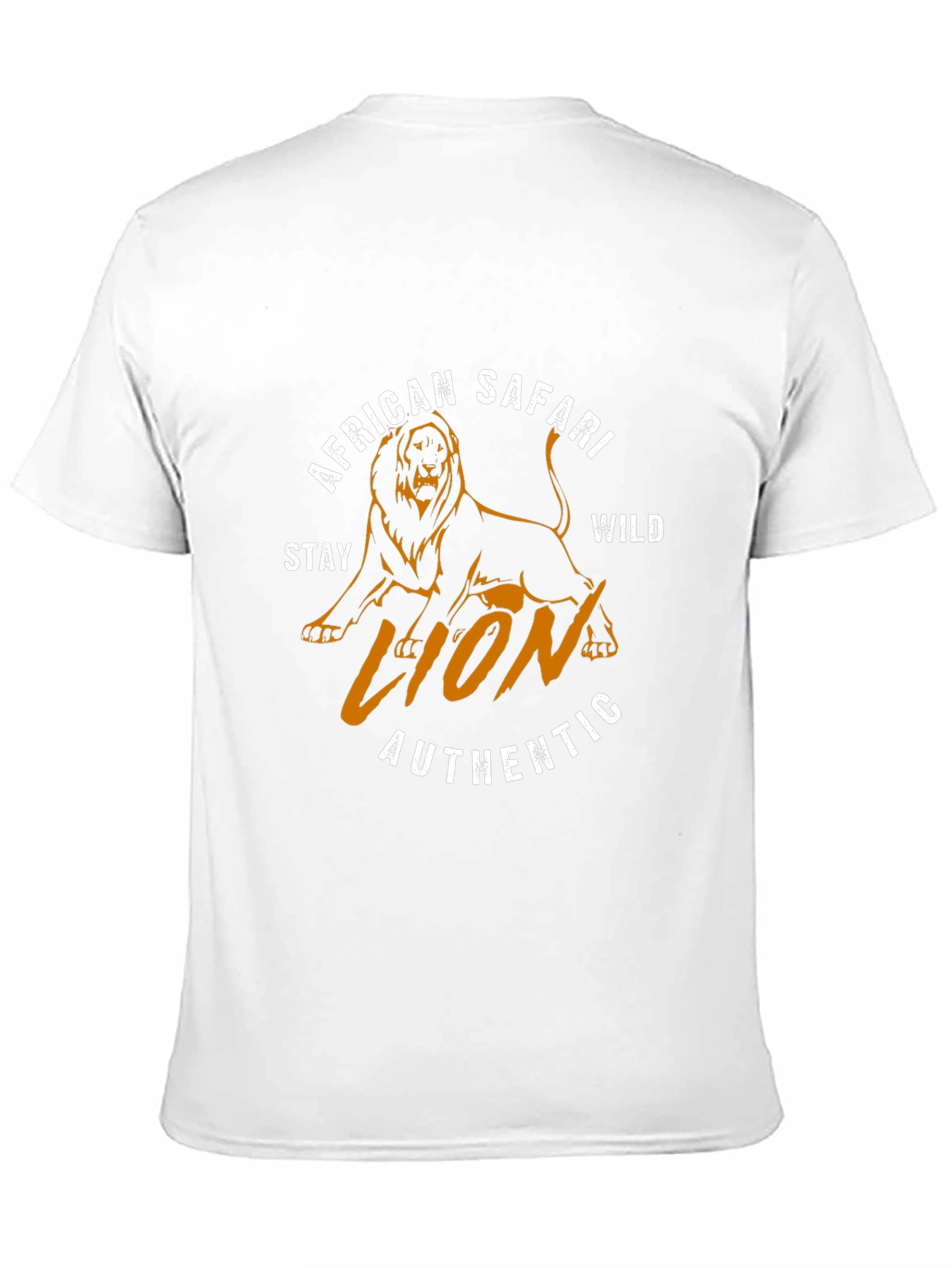 African Safari Lion Graphic Tee - Stay Wild Authentic