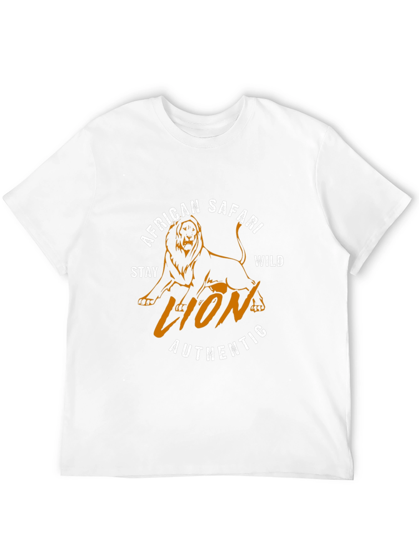 African Safari Lion Graphic Tee - Stay Wild Authentic