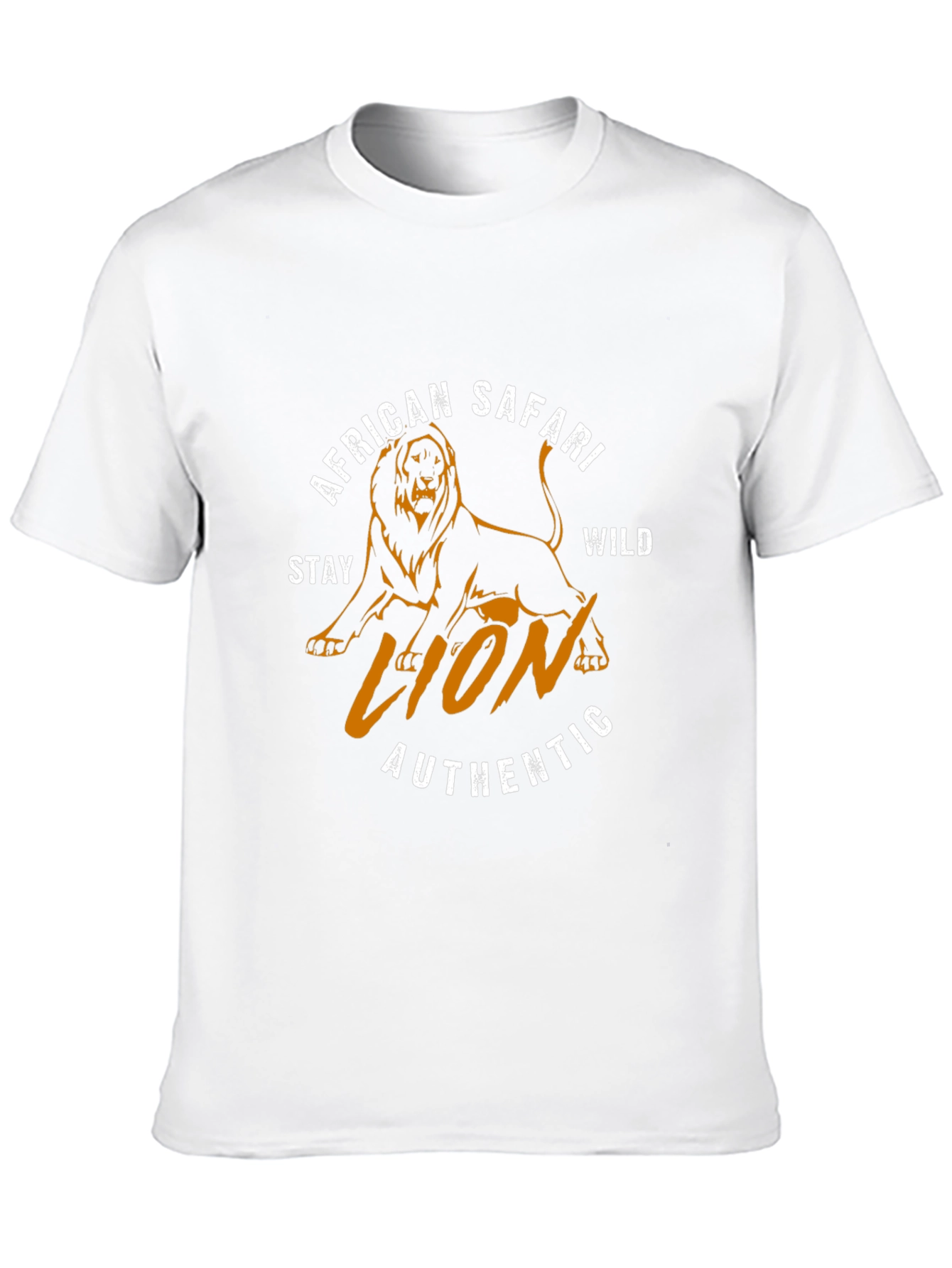 African Safari Lion Graphic Tee - Stay Wild Authentic