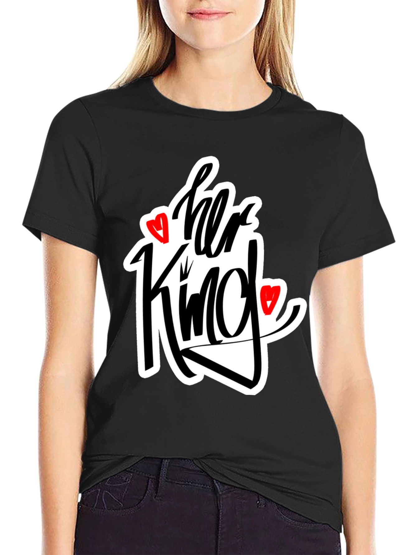 Her King Matching Graphic Tee Shirt