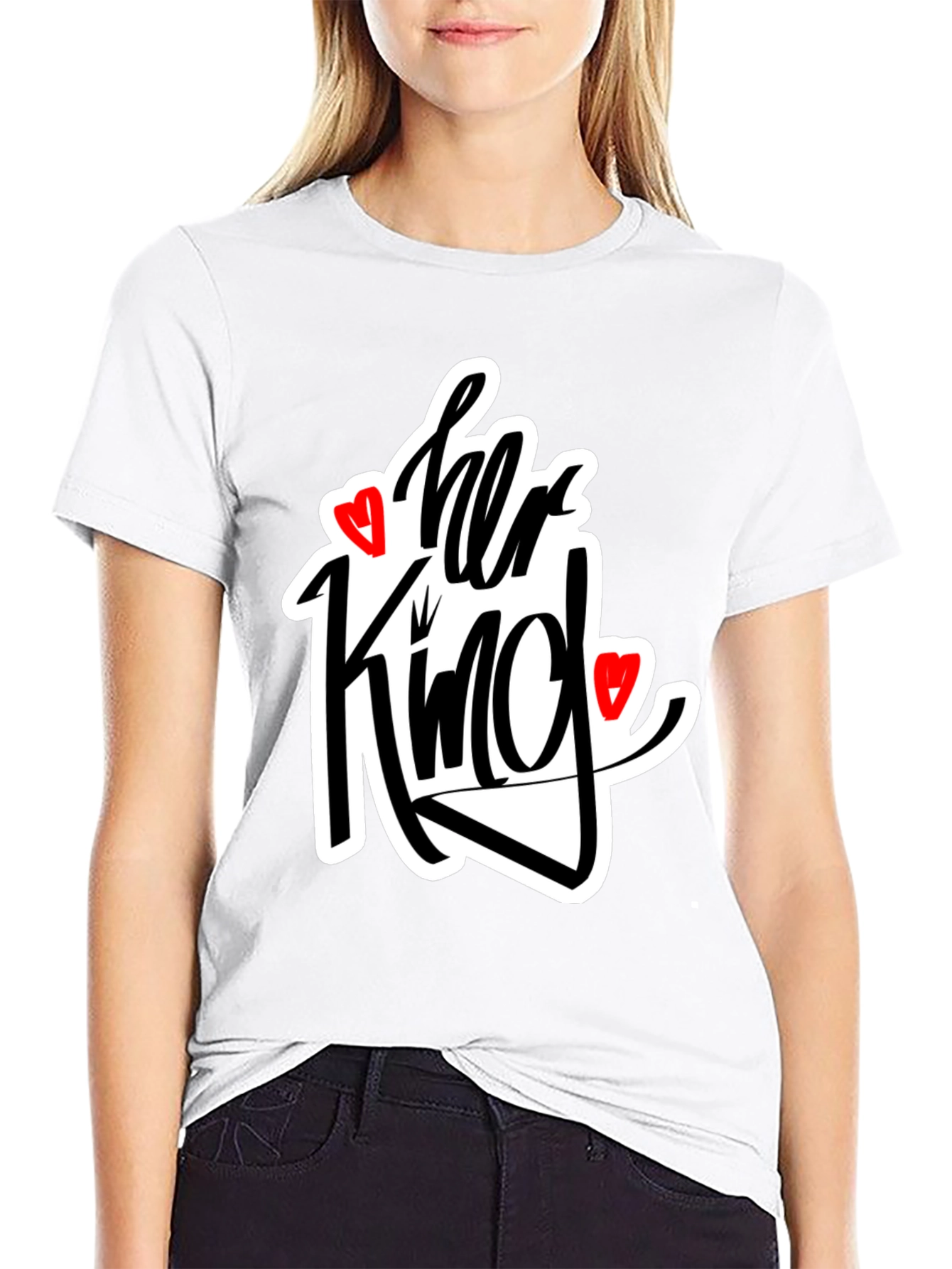 Her King Matching Graphic Tee Shirt