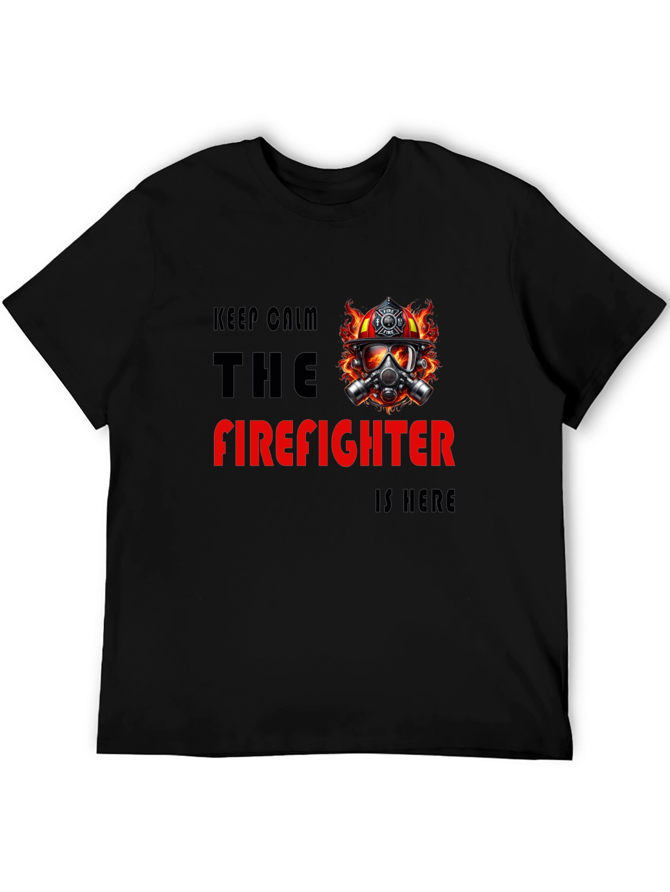 Firefighter T-Shirt - Keep Calm Hero Design