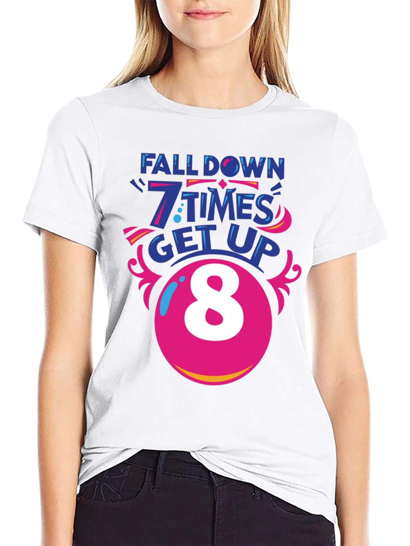 Fall Down 7 Times Get Up 8 T-Shirt