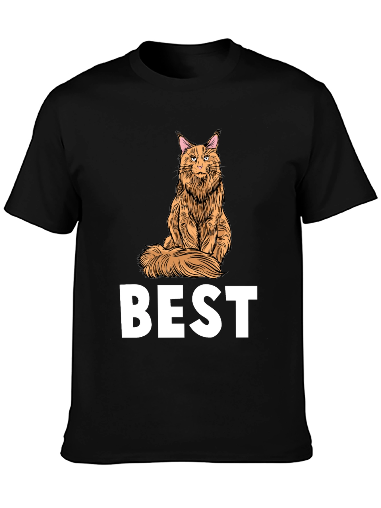 Best Cat Maine Coon T-Shirt Funny Gift Idea